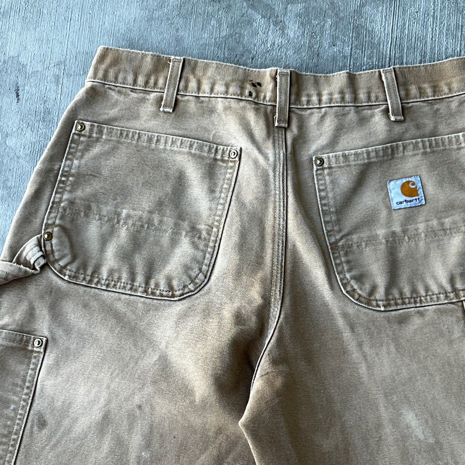 Carhartt × Vintage Carhartt faded brown double knee work wear carpenter pants Size US 30 / EU 46 - 13 Thumbnail