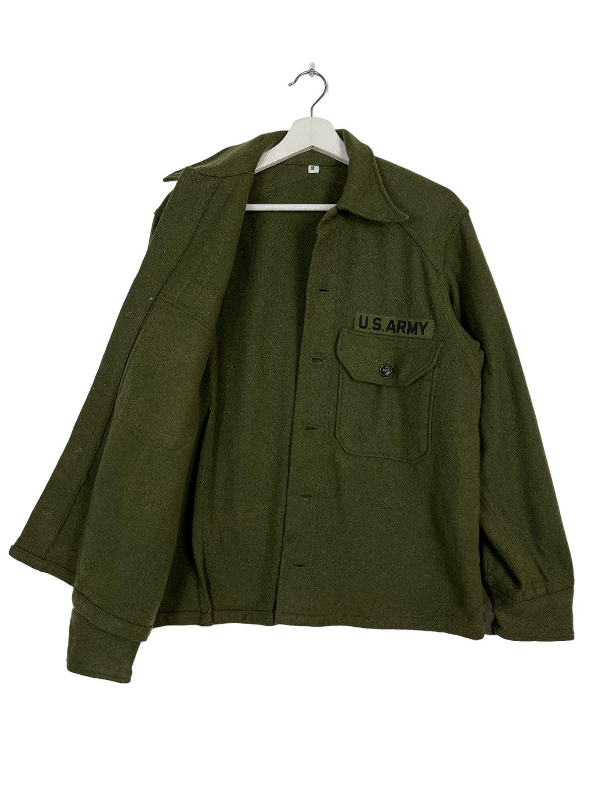 Vintage 🔥 TRUE VINTAGE US ARMY MILITARY WOOL SHIRTS JACKET Size US M / EU 48-50 / 2 - 9 Thumbnail