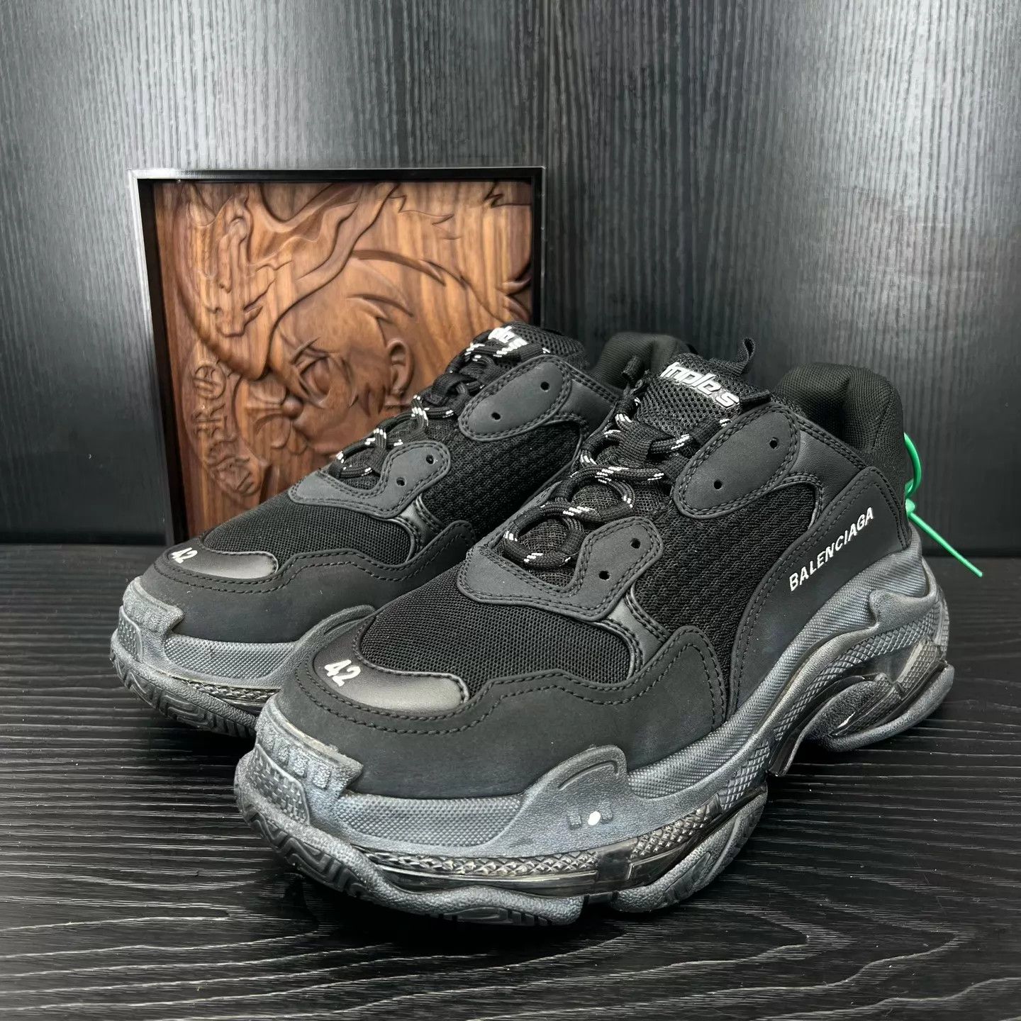 Balenciaga Balenciaga Triples Black 42 New Original Box Size US 9 / EU 42 - 1 Thumbnail