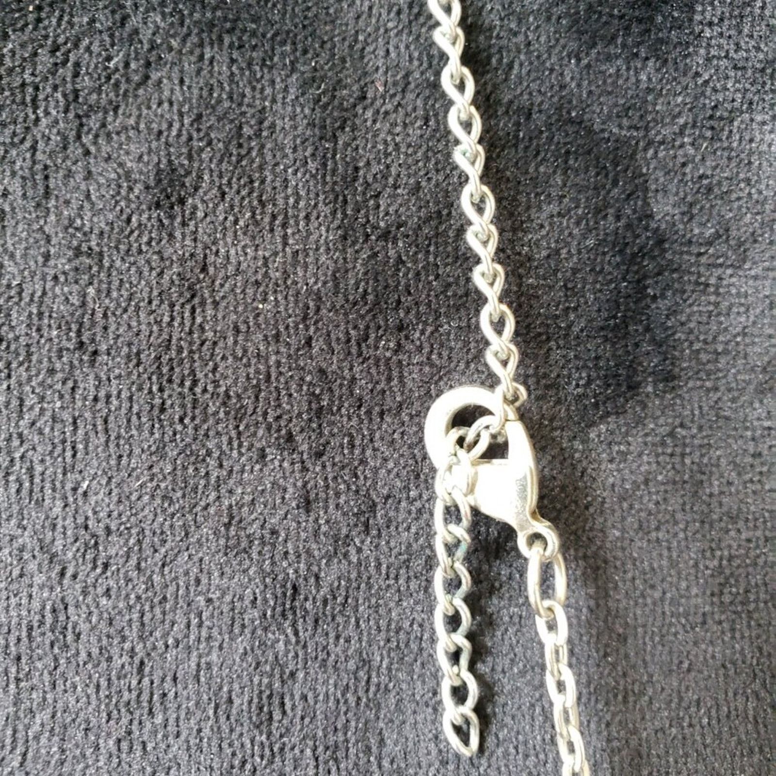 The Unbranded Brand Clear & Blue Crystal Beads Silver Tone Chain Long Necklace Size ONE SIZE - 7 Thumbnail