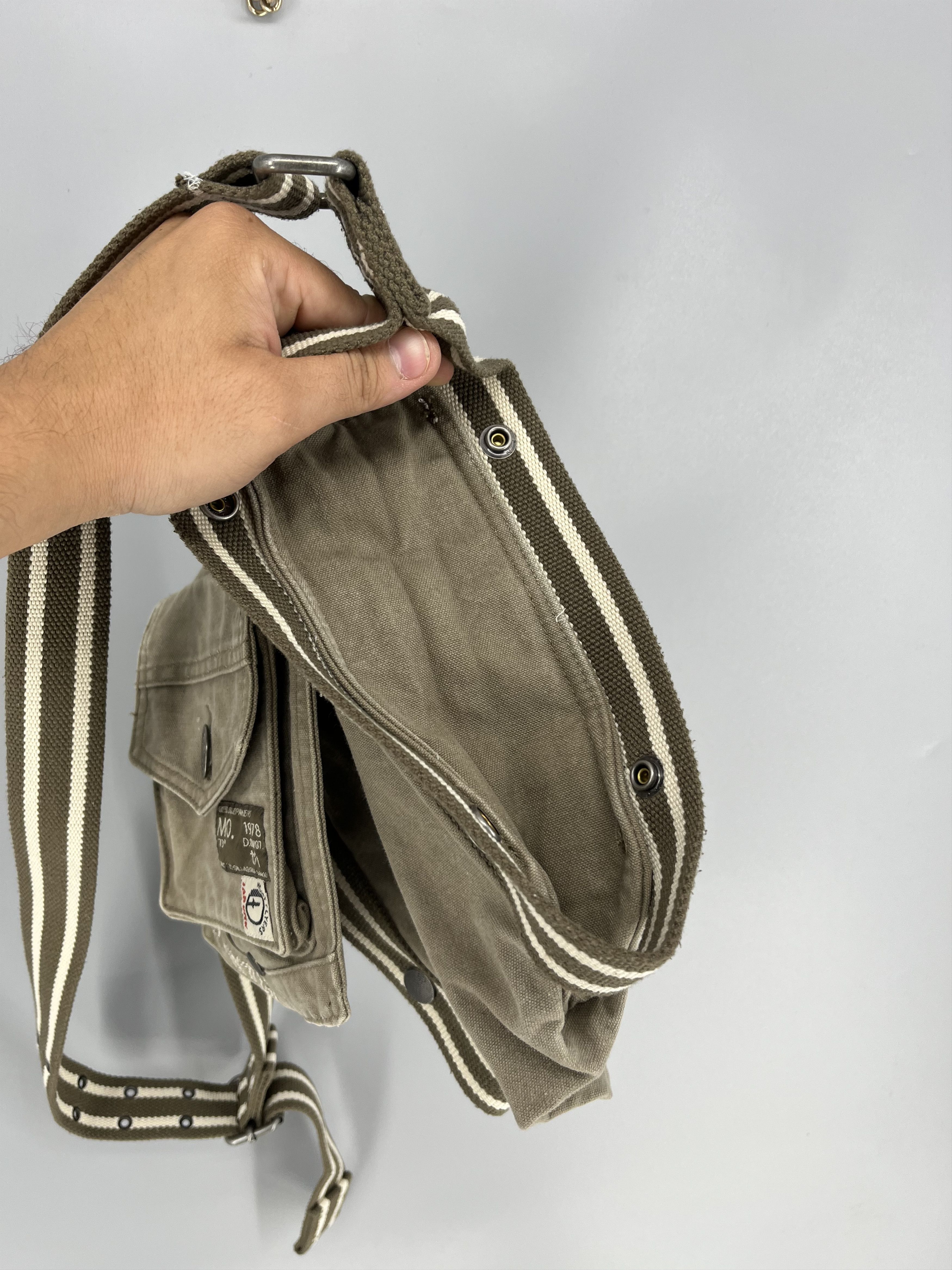 Diesel Diesel Discontinued Shoulder Bag Canvas Military Y2K Casual Size ONE SIZE - 7 Thumbnail