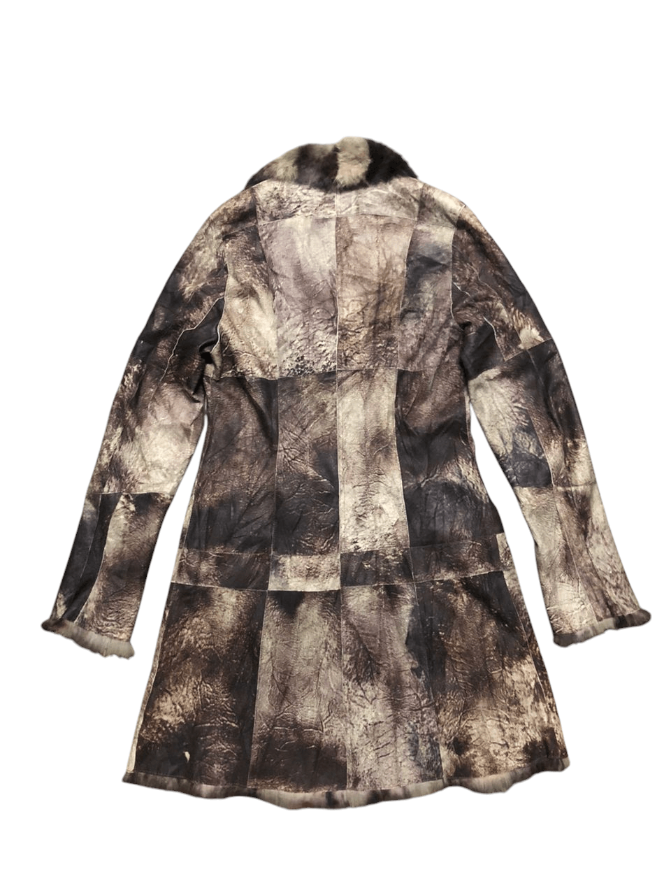 If Six Was Nine f.CAMINO Rabbit Patchwork Fur Coat Jacket Size XS / US 0-2 / IT 36-38 - 2 Thumbnail