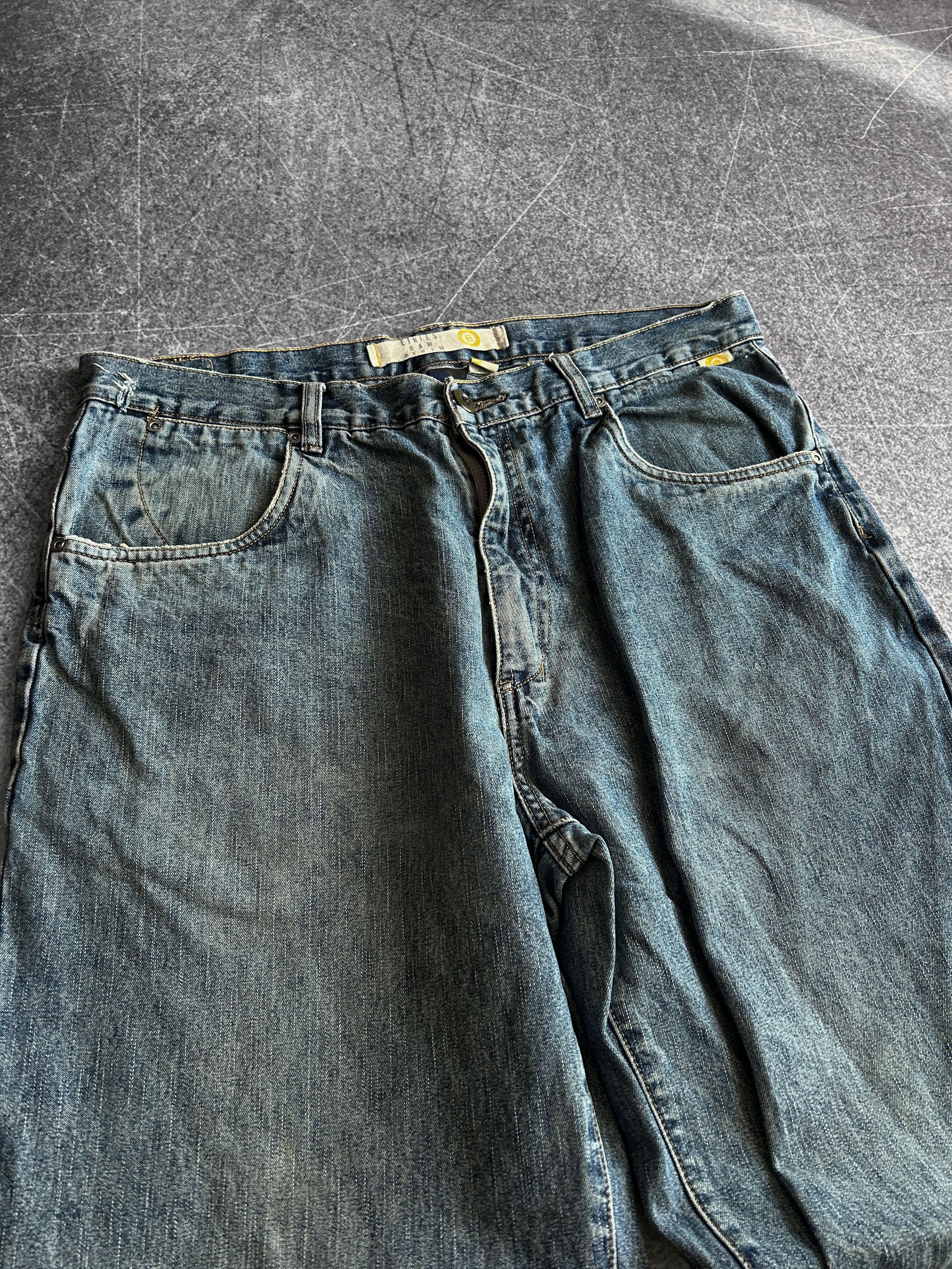 Vintage VTG Baggy Rap SK8 JNCO Balenci Style Washed Jeans Y2K Size US 32 / EU 48 - 6 Thumbnail
