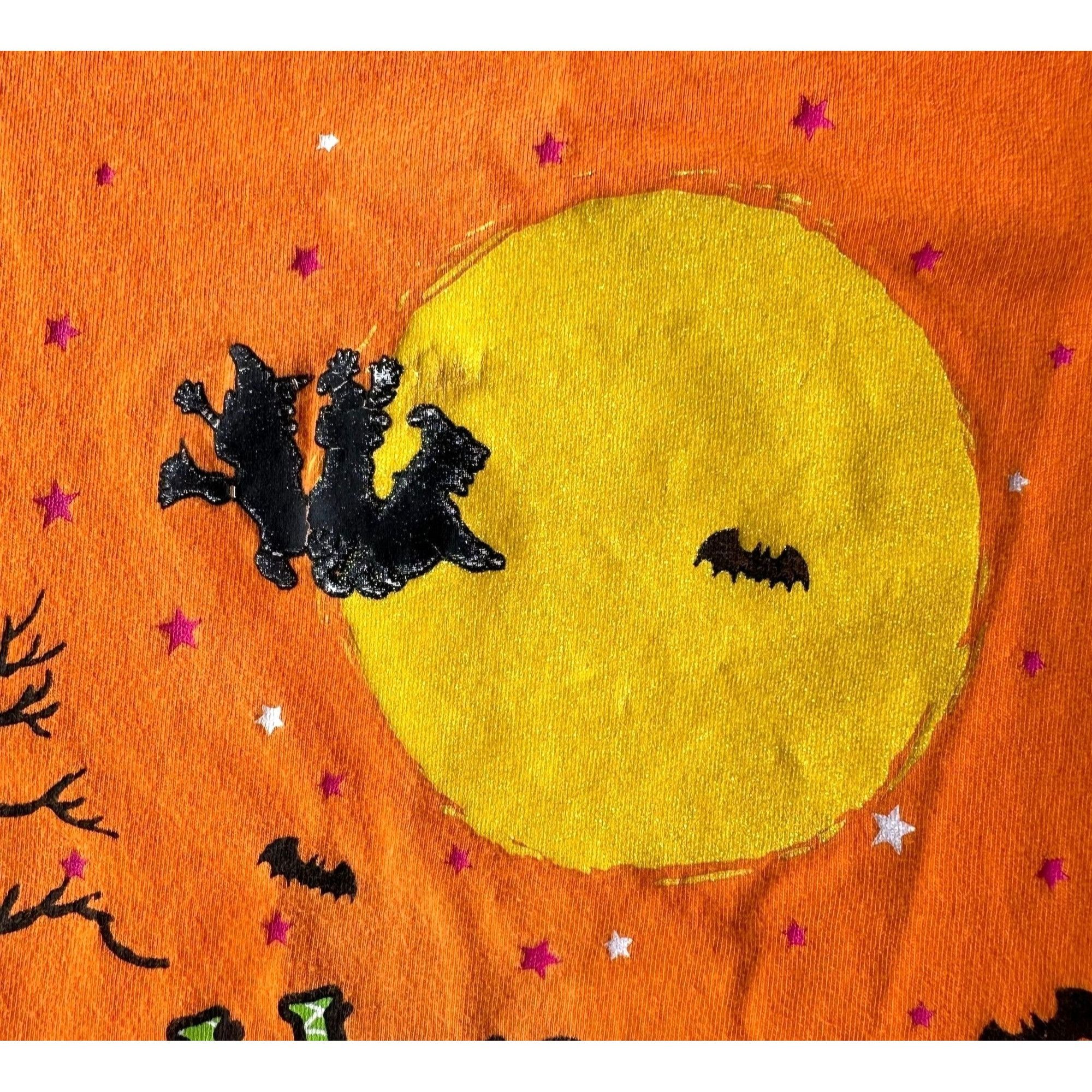 Vintage VTG 90's Happy Halloween T-Shirt 3XL 22W 24W Orange Black Ca Size 3XL / US 20-22 - 5 Thumbnail