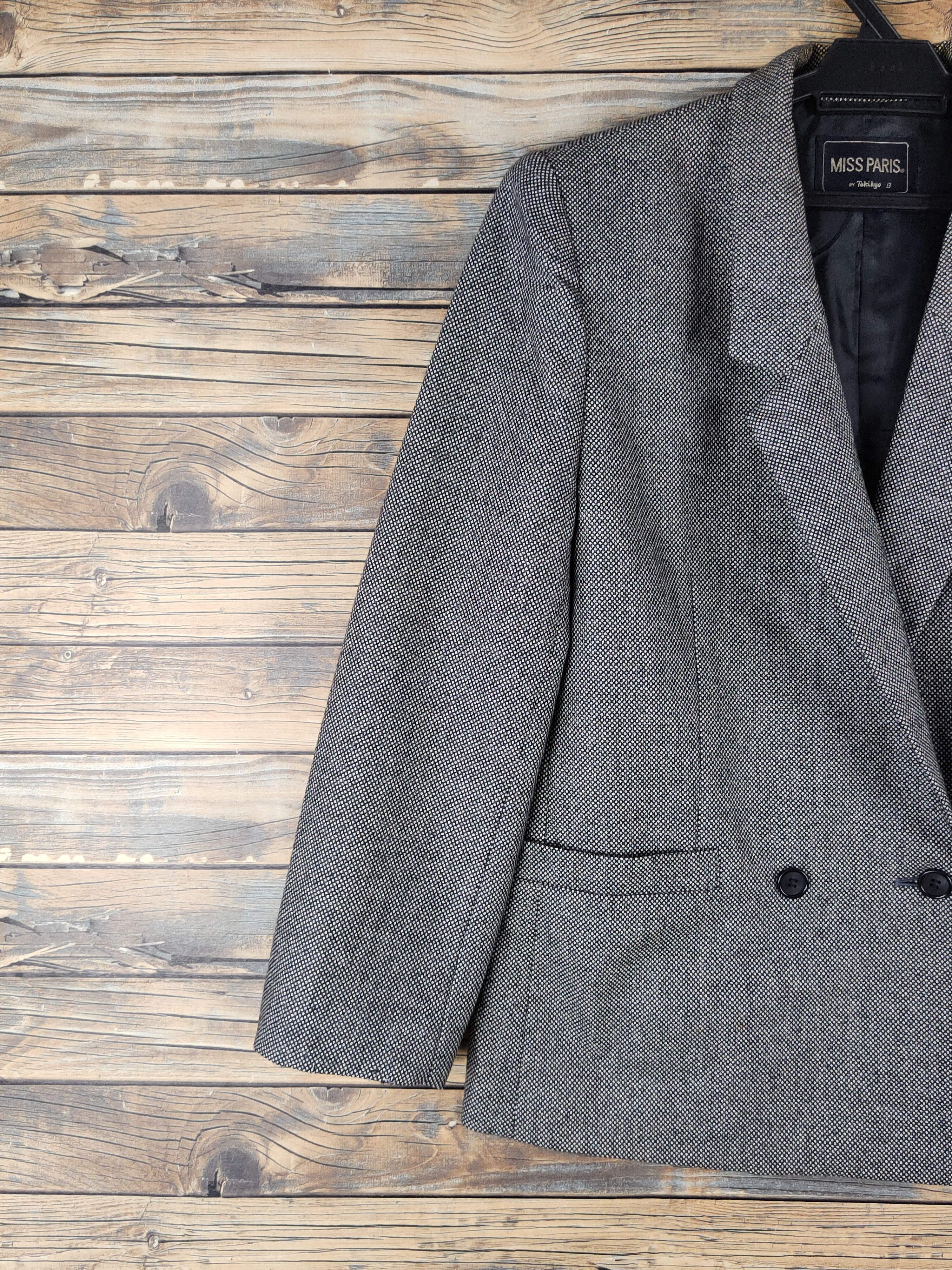 Japanese Brand × Vintage Vintage Miss Paris Black Cream Blazers Size M / US 6-8 / IT 42-44 - 3 Thumbnail
