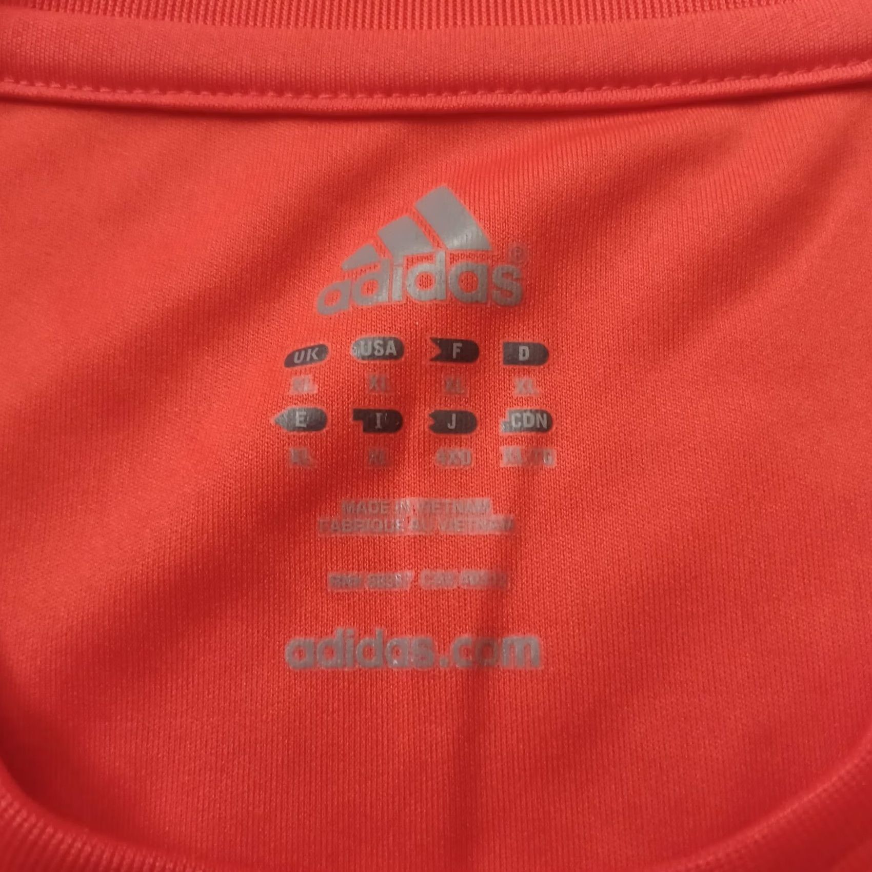 Adidas Adidas Mens Shirt XL Orange Yellow Neon Graphic Logo Short Sleeve T-Shirt Mens Size US XL / EU 56 / 4 - 2 Thumbnail