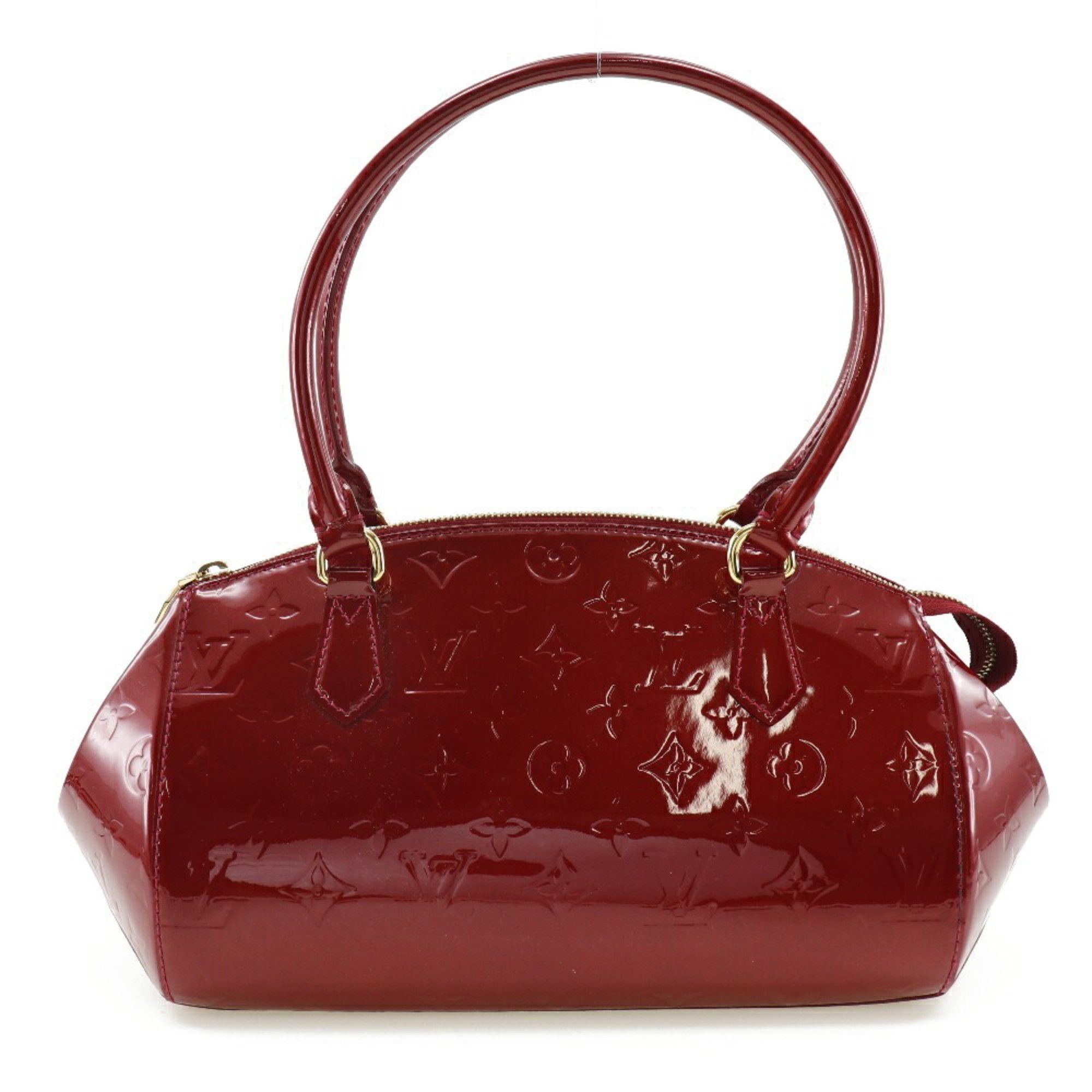 Louis Vuitton Monogram Vernis Wilshire PM M91723 Red Leather