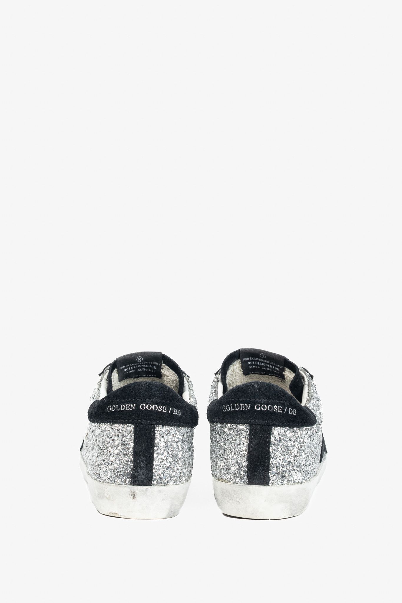 Golden Goose Golden Goose Superstar Glitter & Suede Star Sneakers Size US 8.5 / IT 38.5 - 3 Thumbnail