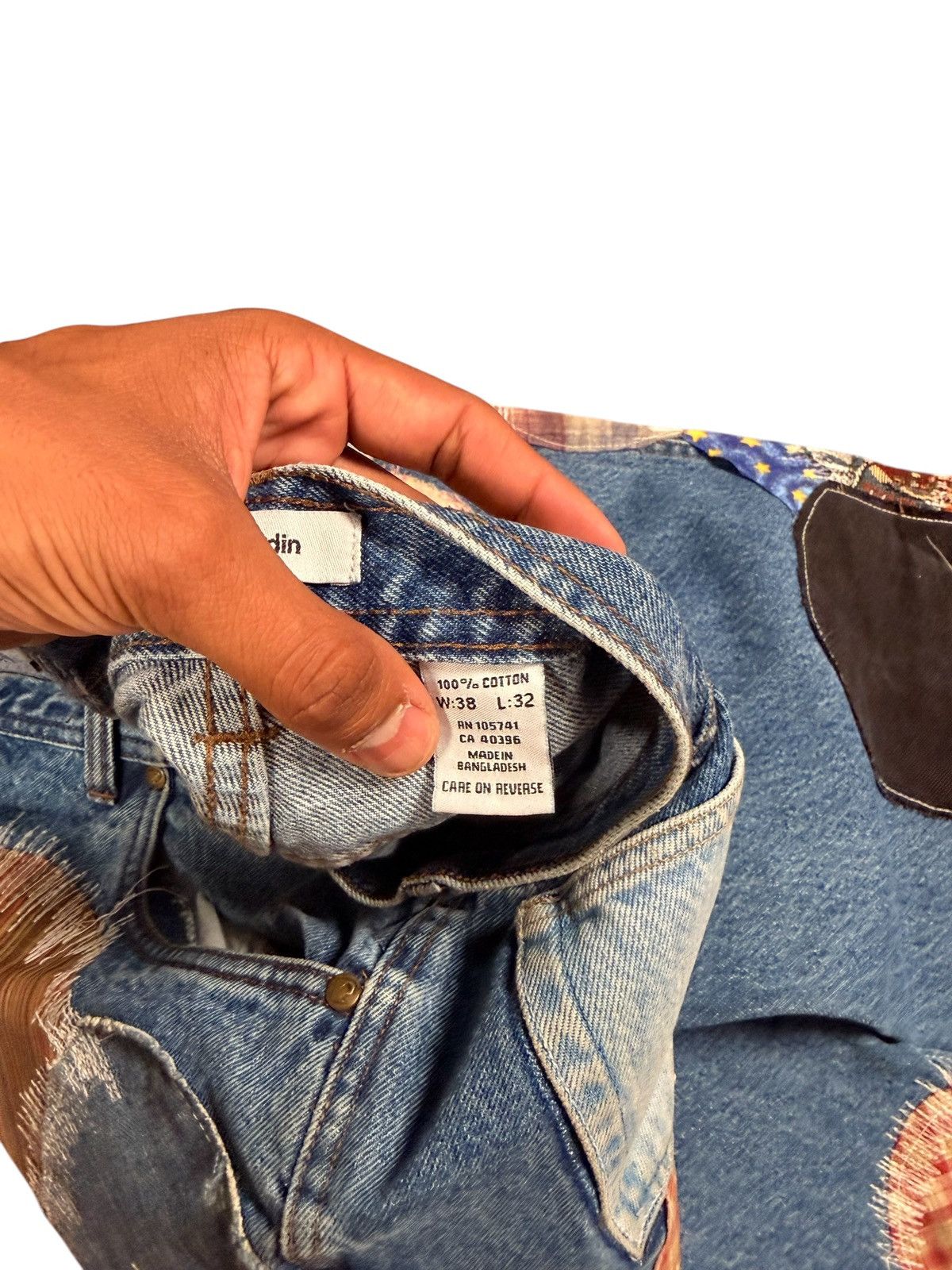 Pierre Cardin Pierre Cardin Patchwork Denim Pants Size US 38 / EU 54 - 7 Thumbnail