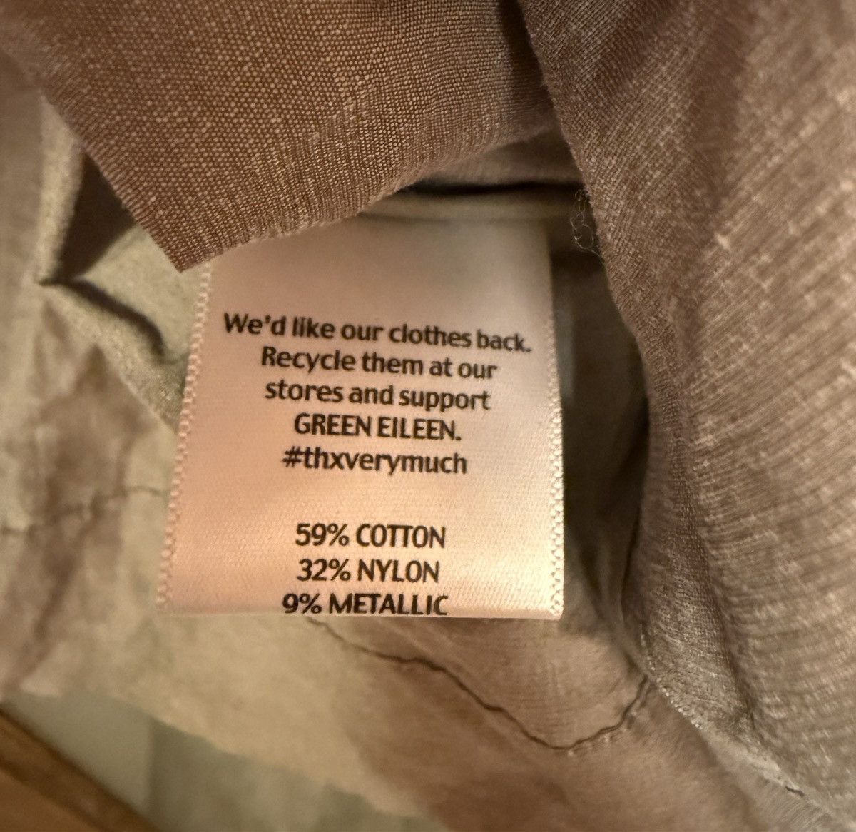 Eileen Fisher Eileen Fisher Women’s Taupe/Grey Rumpled Asymmetrical Jacket Size L / US 10 / IT 46 - 8 Thumbnail