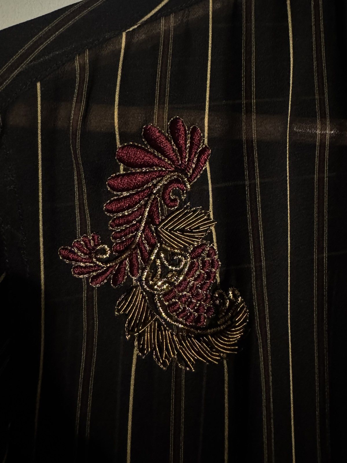 Dries Van Noten Dried Van Noten Embroidered Shirt Size US S / EU 44-46 / 1 - 4 Thumbnail