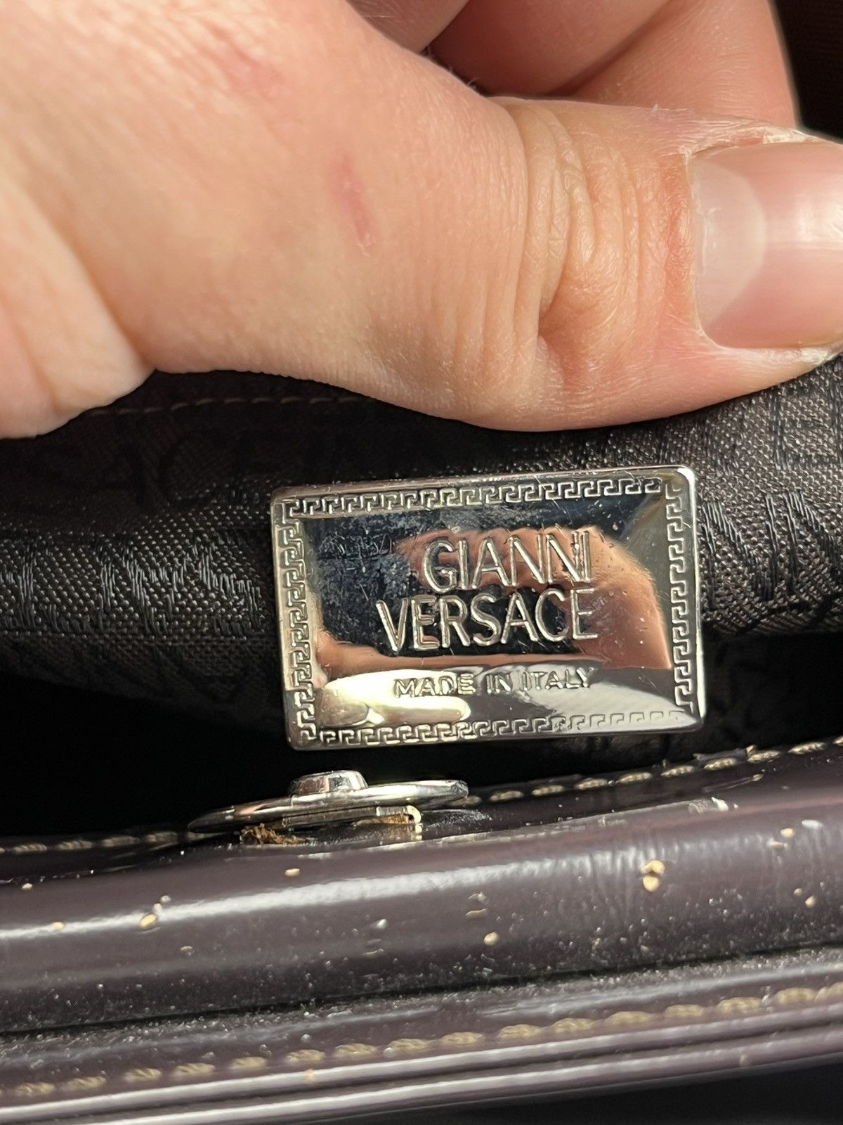 Versace Vintage Gianni Versace Couture Medusa Shoulder Hand Bag Y2K Size ONE SIZE - 5 Thumbnail