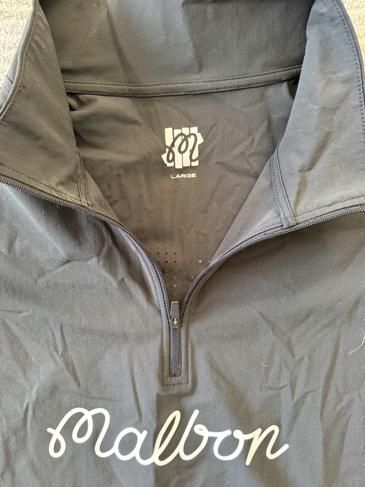 Malbon Malbon x Undefeated Buckets Black Quarter-Zip Pullover Size US L / EU 52-54 / 3 - 3 Thumbnail