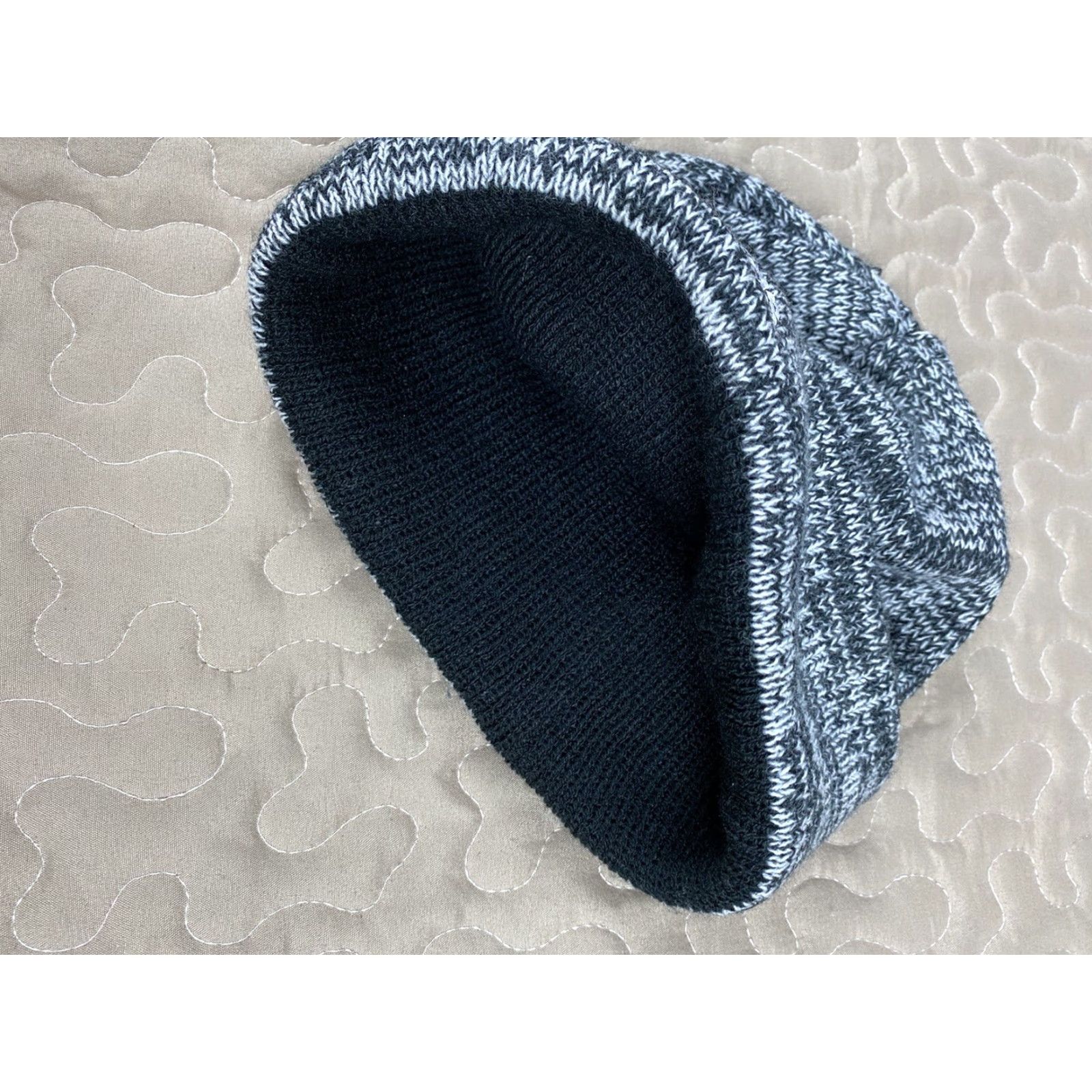 Adidas Adidas Original Trefoil Beanie Winter Cap Mixed Gray Hat One Size Mens Winter Beanie Size ONE SIZE - 3 Thumbnail
