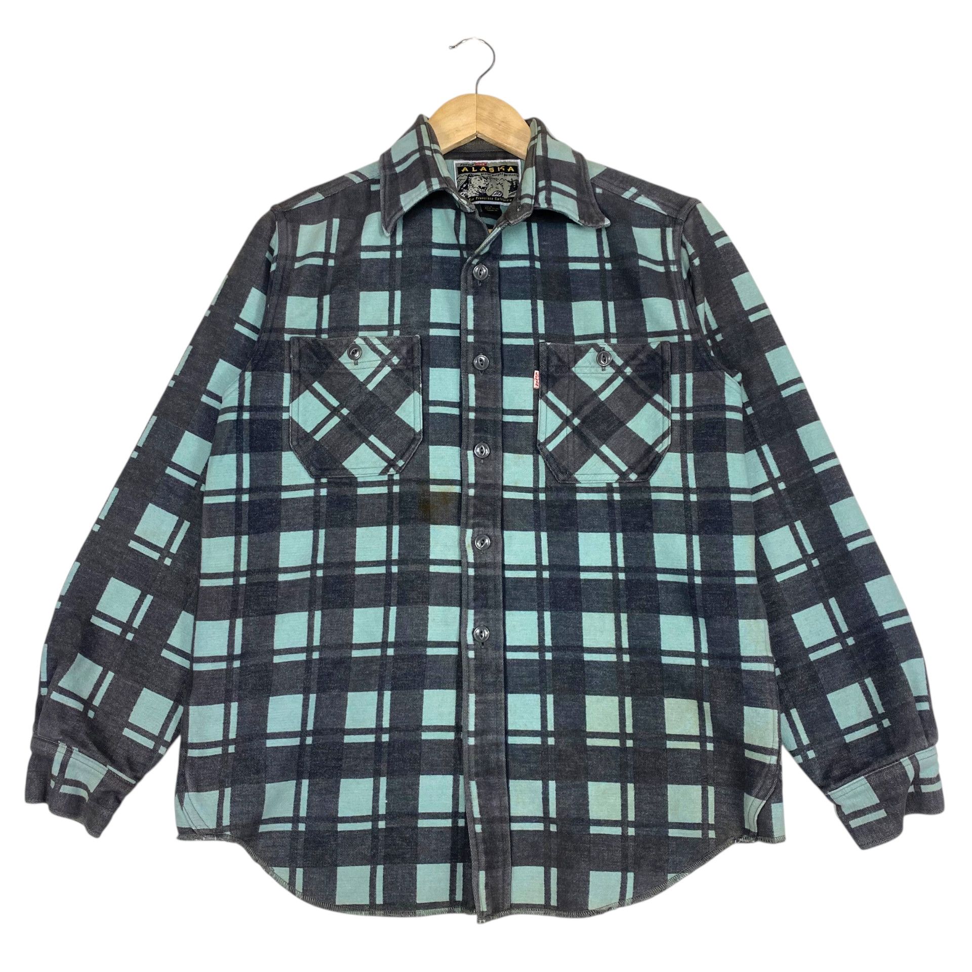 Levi's 💥 LEVI’S ALASKA PLAID HEAVY FLANNEL SHIRT Size US S / EU 44-46 / 1 - 1 Thumbnail