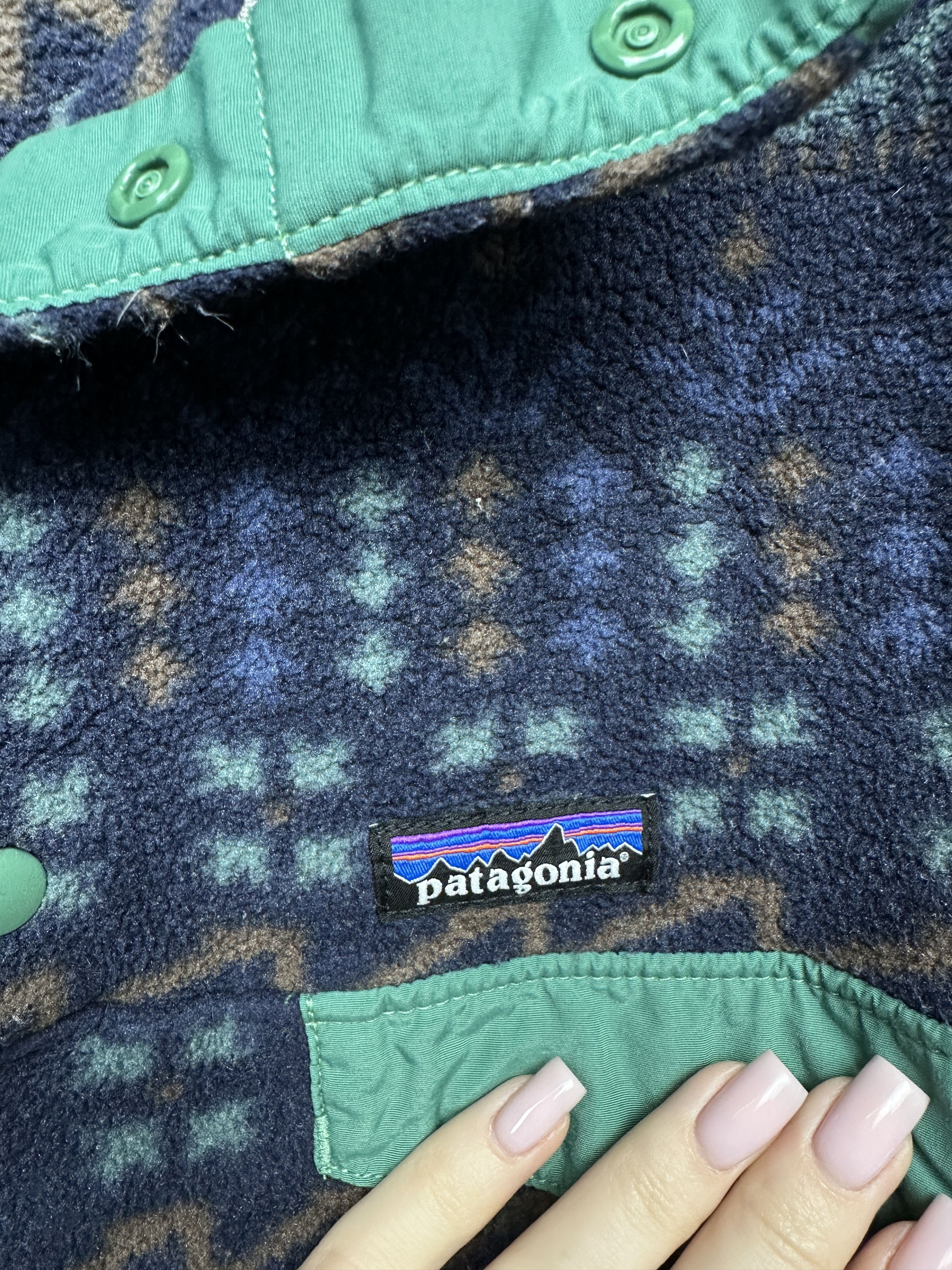 Patagonia Patagonia Synchilla Mens Fleece Anorak Jacket Aztec Size US XL / EU 56 / 4 - 3 Thumbnail