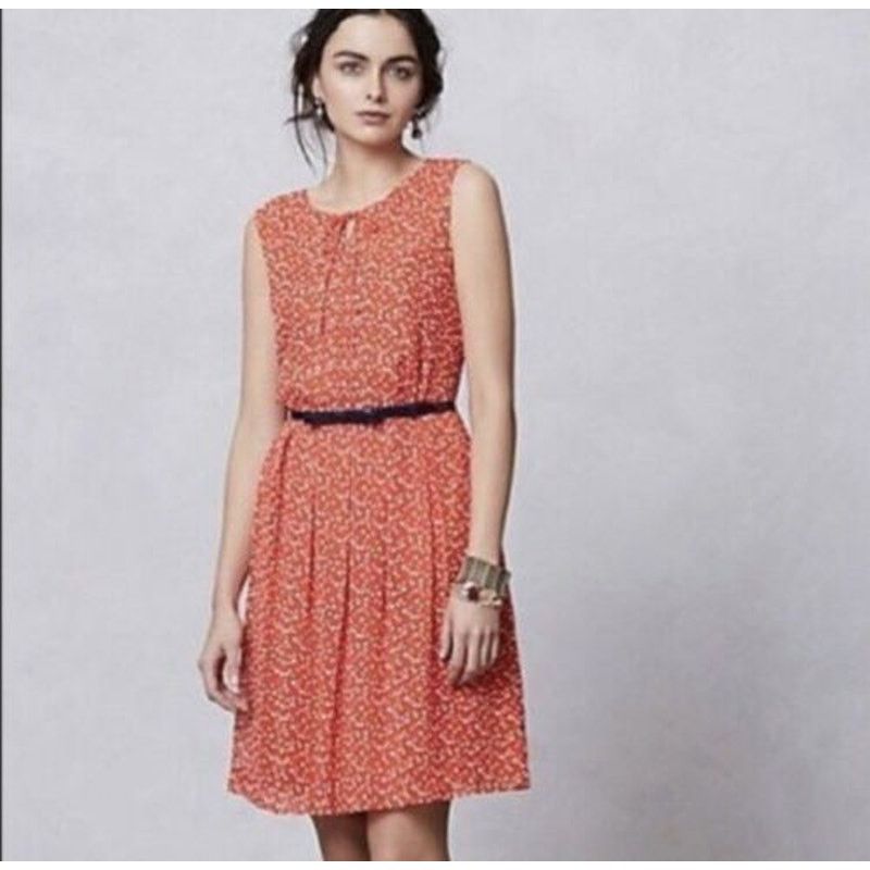 Anthropologie Anthropologie Hi There Karen Walker 6 Dress Red Polka Dot Size M / US 6-8 / IT 42-44 - 1 Thumbnail