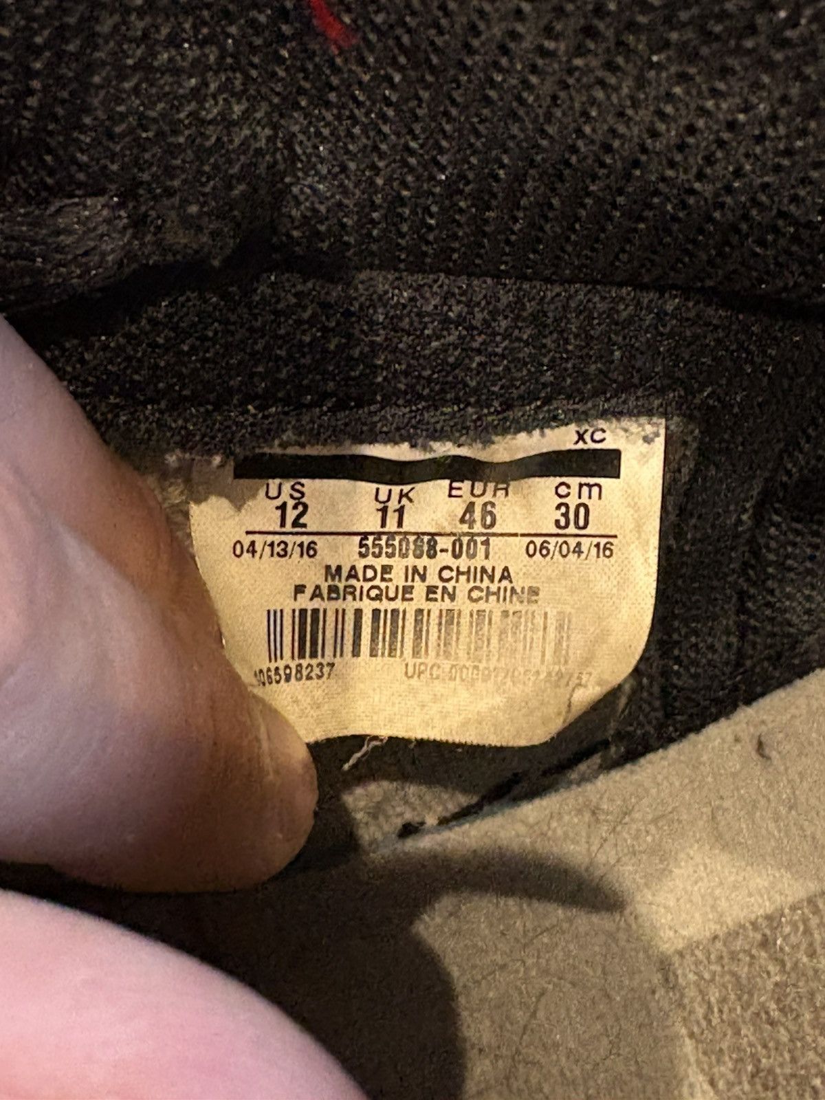 Nike Jordan 1 Banned/Bred 2016 Size US 12 / EU 45 - 19 Thumbnail