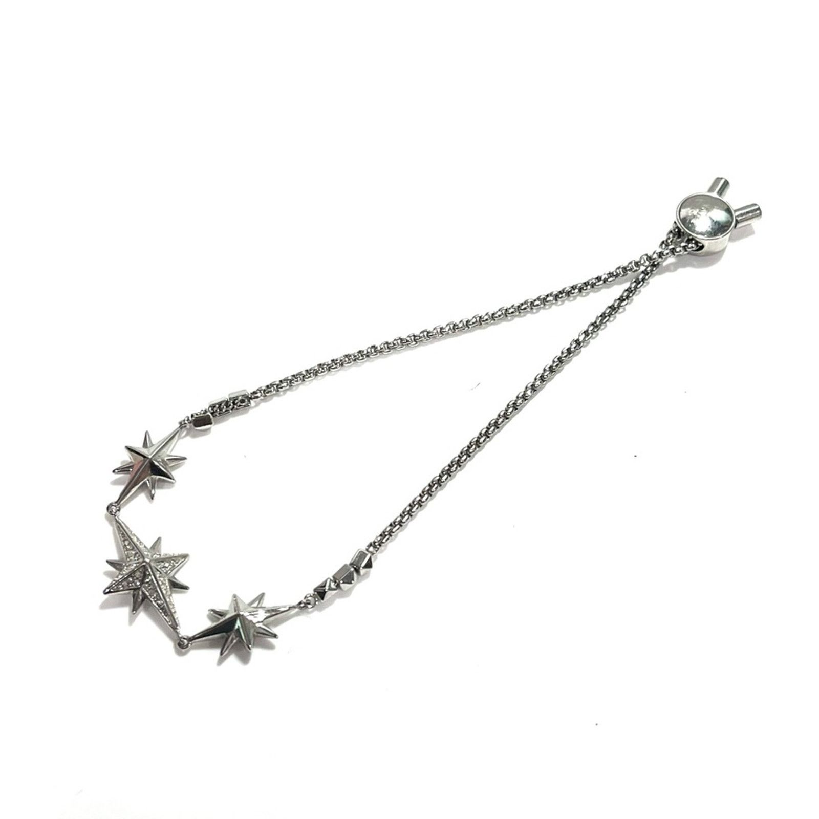 Michael Kors MICHAEL KORS Silver Starburst Pave Slider Bracelet Size ONE SIZE - 1 Thumbnail