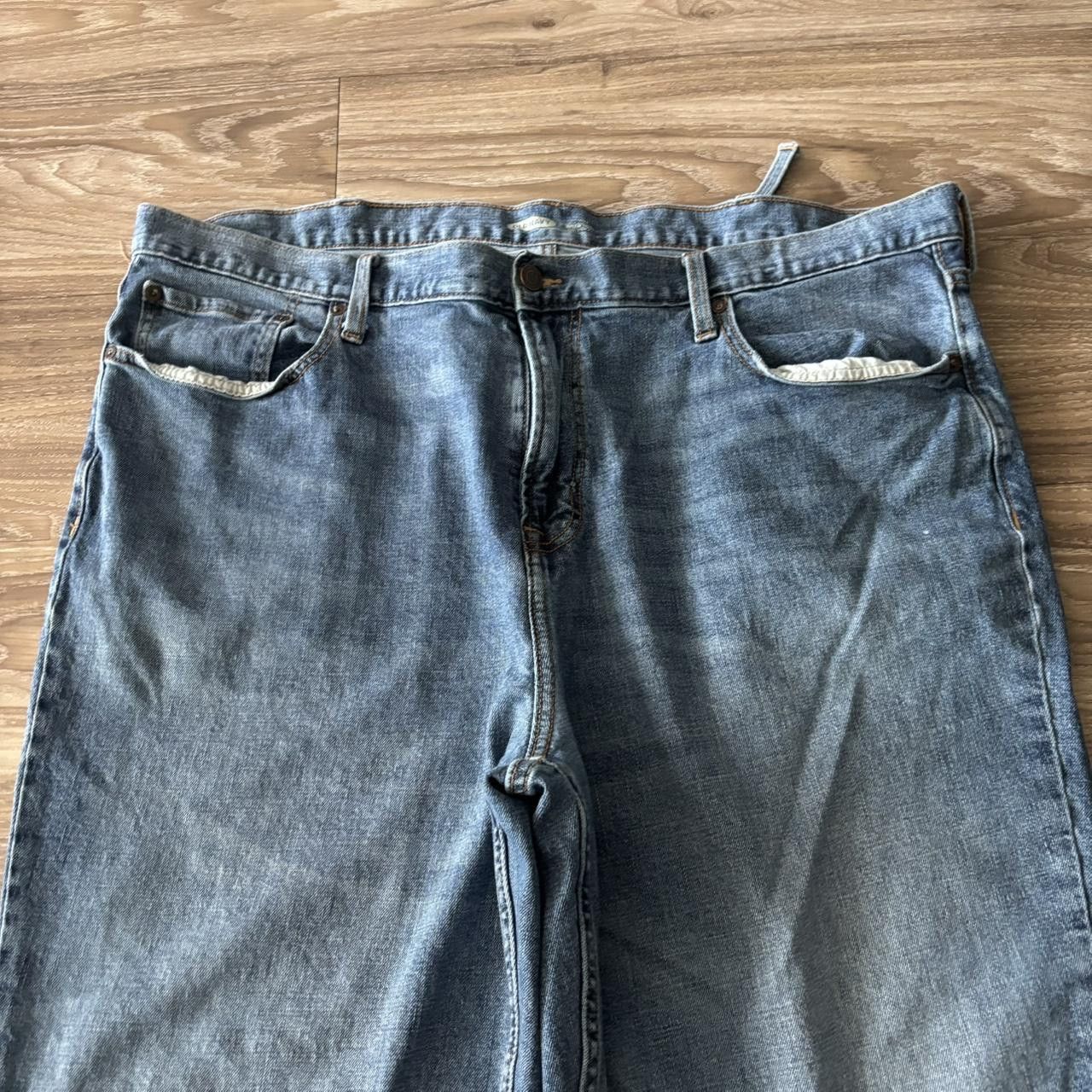 Old Navy Crazy Vintage Y2K/2000s Baggy Medium Wash Old Navy Skater Loose Denim Jeans! 42x30 Size US 42 / EU 58 - 5 Thumbnail