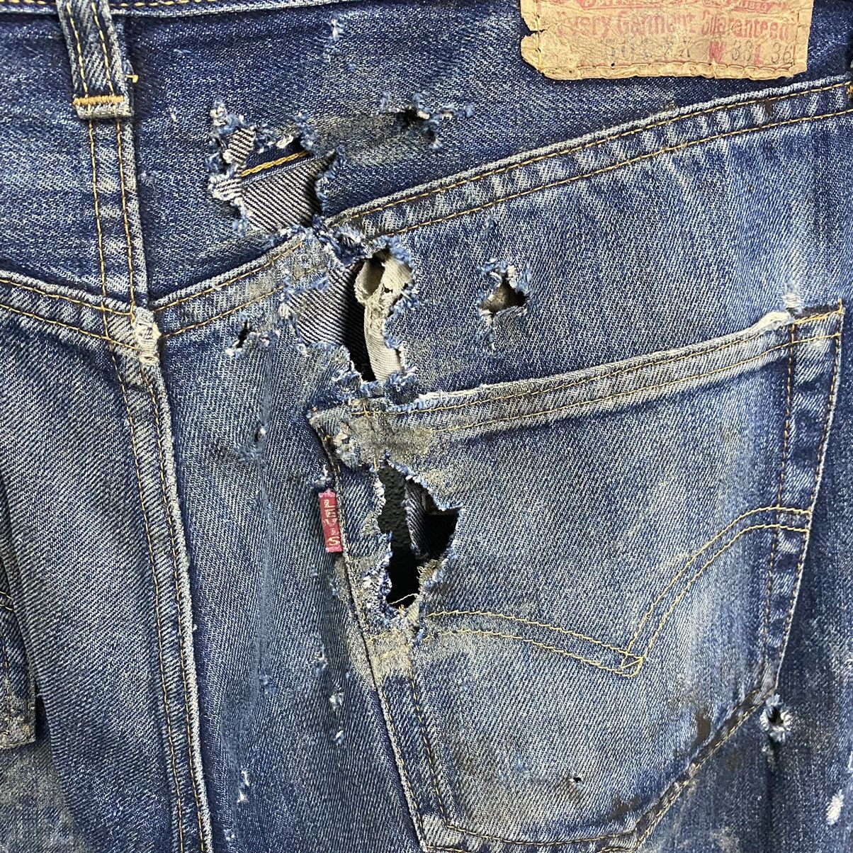 Levi's Levis Selvedge 501XX Big E Vintage distressed Size US 33 - 7 Thumbnail
