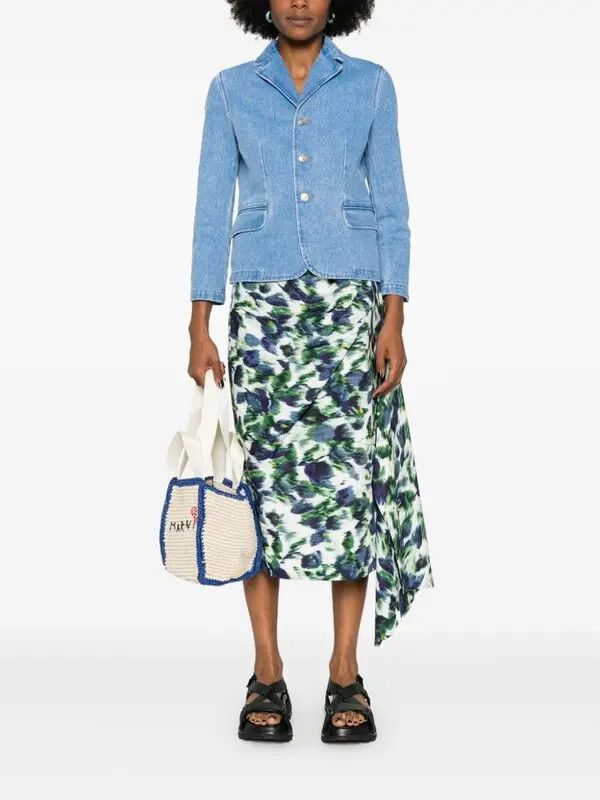 Marni o1y1025 Blazer in Blue Size M / US 6-8 / IT 42-44 - 1 Thumbnail