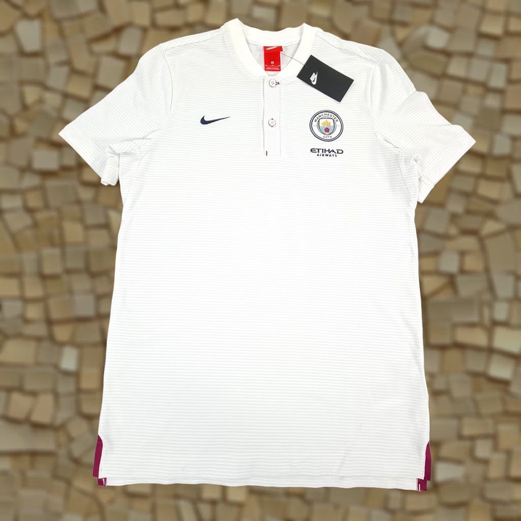Nike Nike Manchester City Mens Polo Shirt White M Size US M / EU 48-50 / 2 - 1 Thumbnail