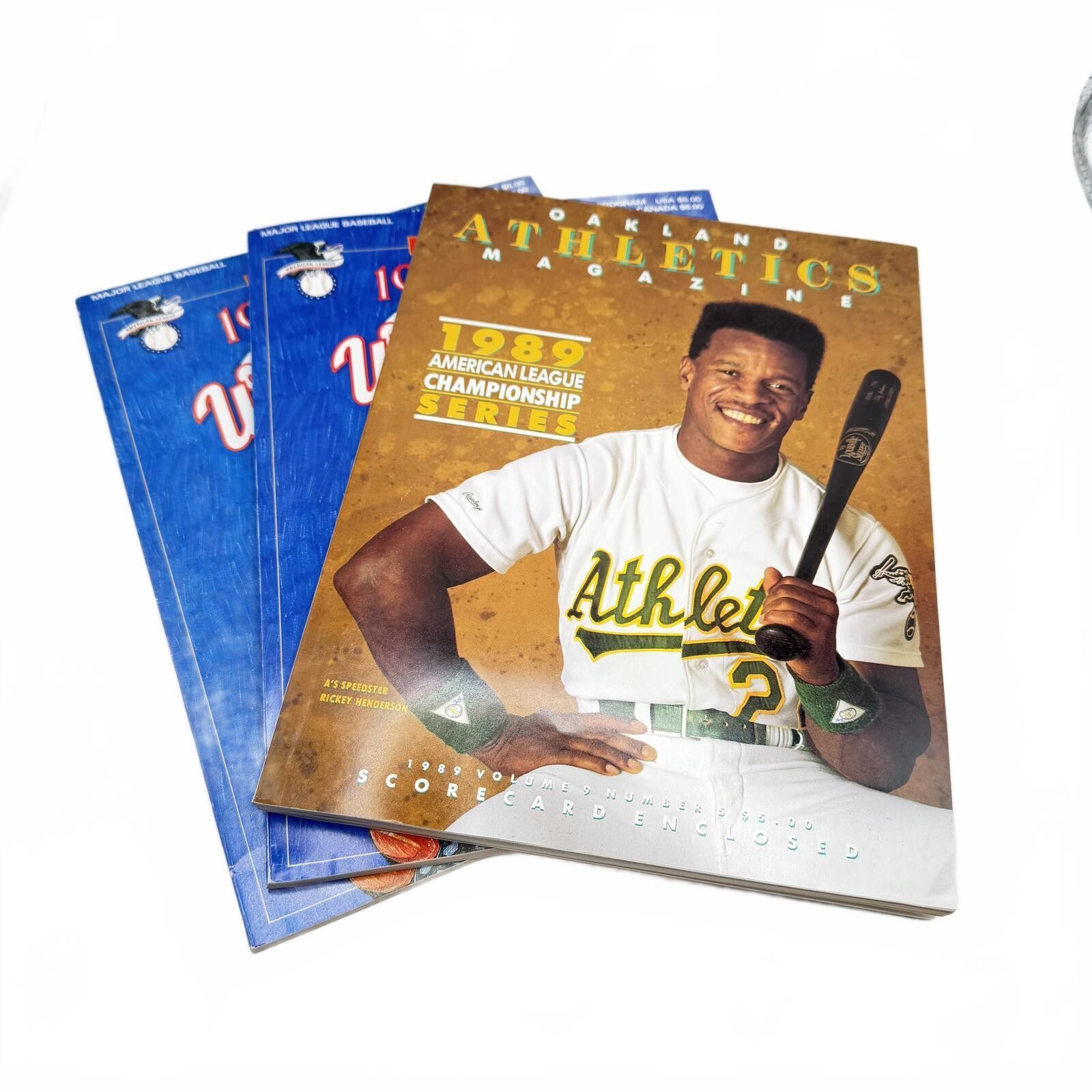 Other Okland Athletics Magazine Rickey Henderson 1989 Championship Size ONE SIZE - 1 Thumbnail