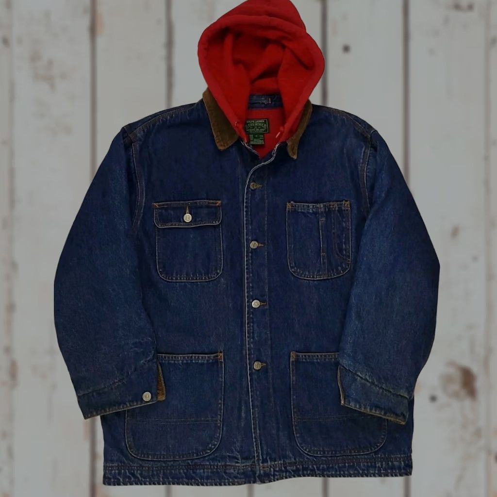 Polo Ralph Lauren New Title: Polo Ralph Lauren Vintage Cotton Jacket Women Size M Blue Size M / US 6-8 / IT 42-44 - 1 Thumbnail