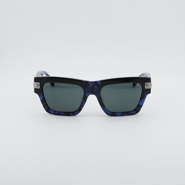 Versace Versace VE4464F 545887 Sunglasses Black / Blue Rectangle Size ONE SIZE - 6 Thumbnail