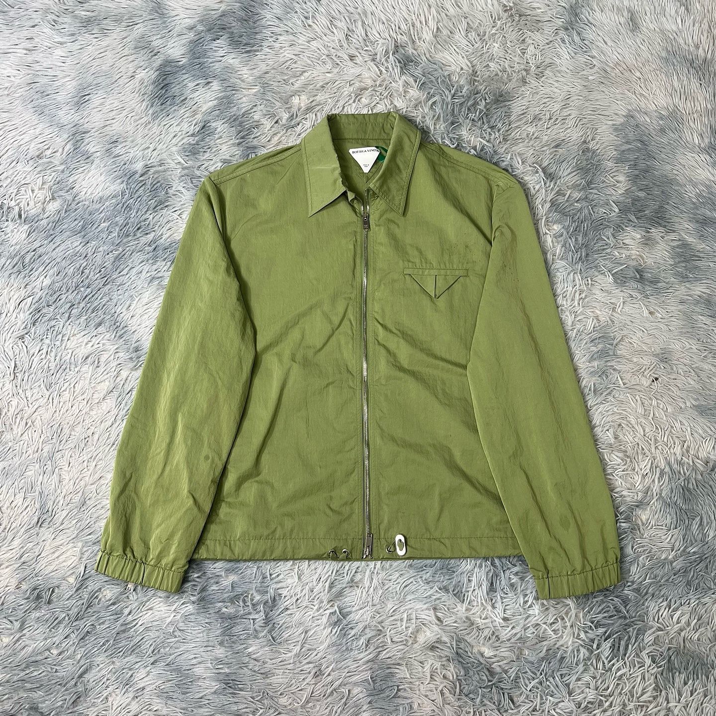 Bottega Veneta Bottega Veneta Olive Zip-up Jacket Size L Size US L / EU 52-54 / 3 - 1 Thumbnail