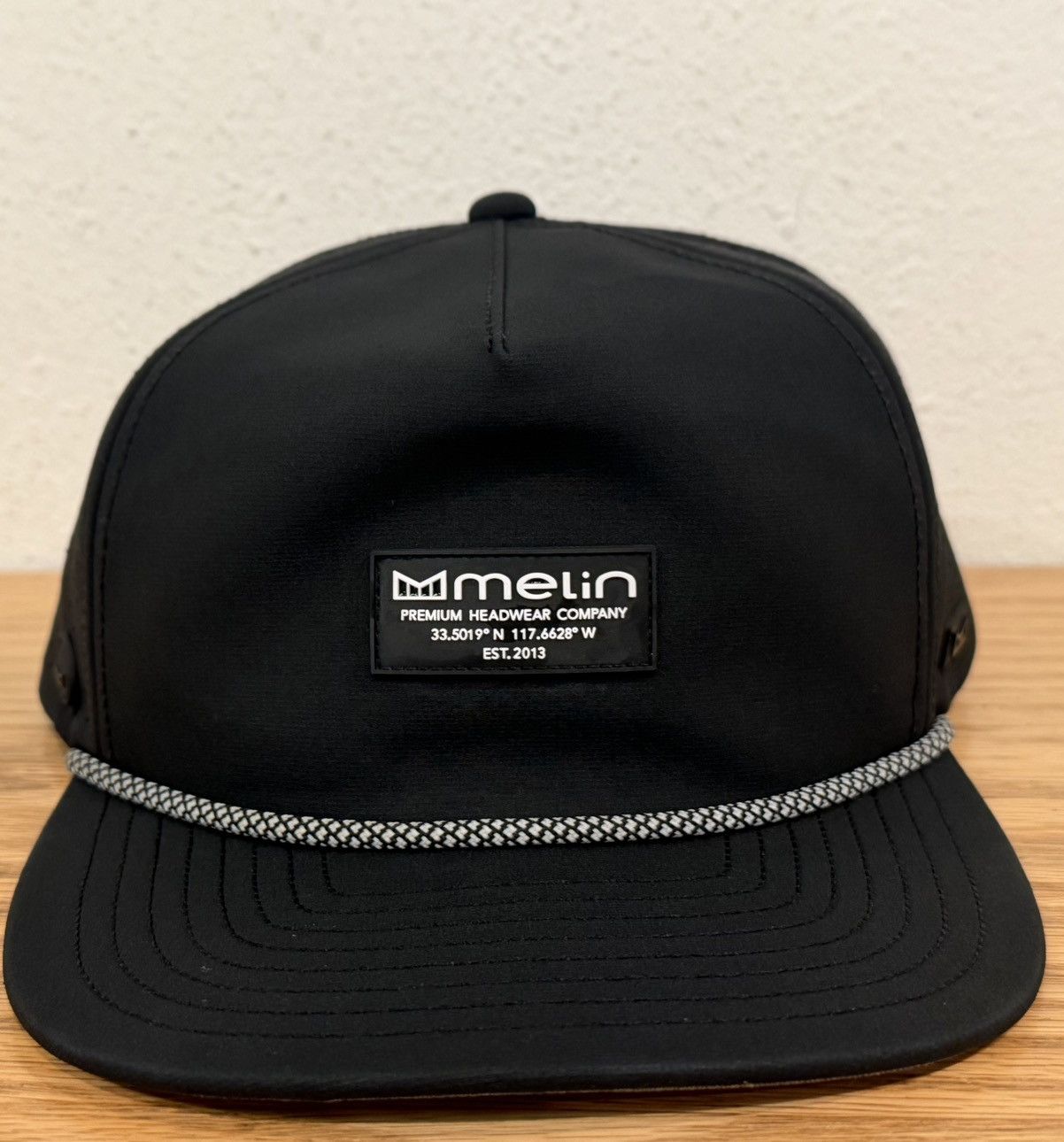 melin Melin Coronado Hydro Black Snapback Rope Hat XL Adjustable Size ONE SIZE - 2 Thumbnail