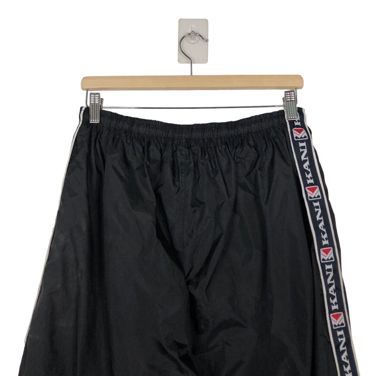 Japanese Brand 🔥90’s Vintage Karl Kani Striped Pants Big Logo Spell Out Size US 28 / EU 44 - 8 Thumbnail