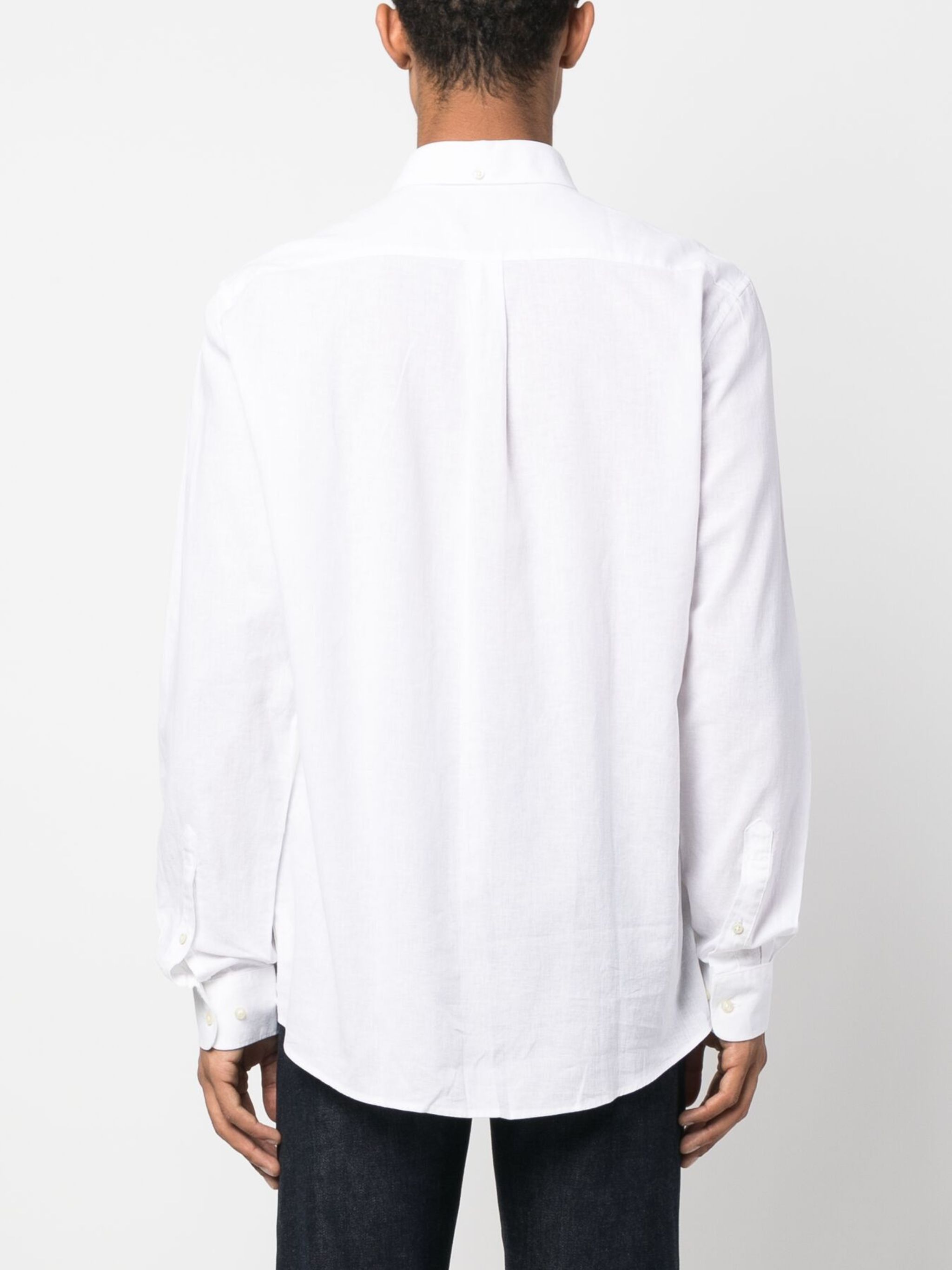 Barbour o1y1224 Logo Single Pocket Shirt in White Size US XXL / EU 58 / 5 - 4 Thumbnail