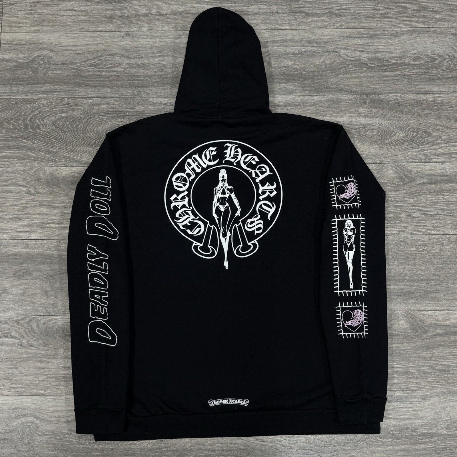 Chrome Hearts Chrome Hearts Deadly Doll Zip-Up Hoodie | Grailed