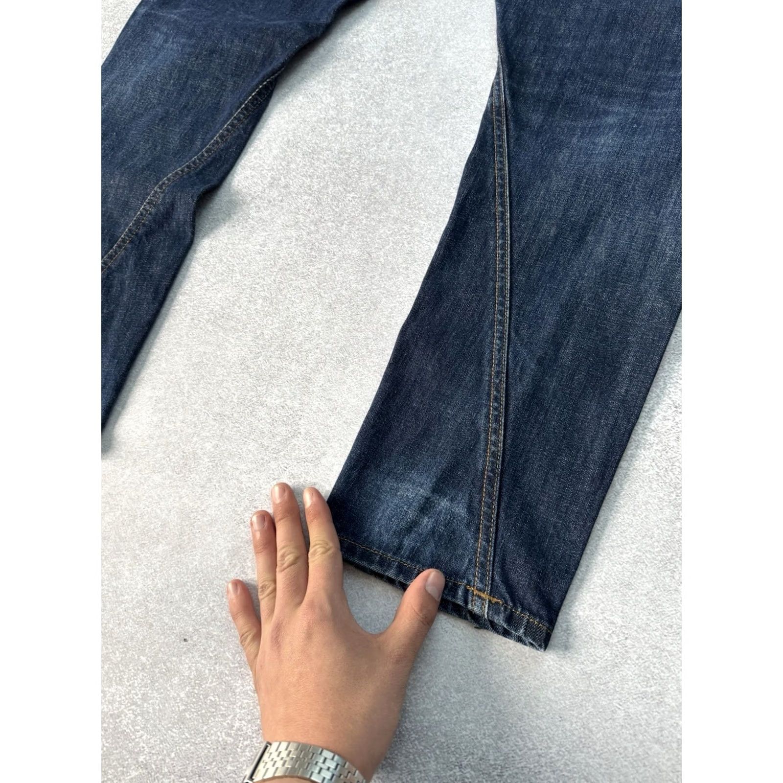 Vivienne Westwood VINTAGE Vivienne Westwood X Lee Y2K Asymmetrical Denim Jeans Pants S 30/32 Blue Denim Jeans Mens 90s Y2K Style Vivienne Westwood Luxary Size US 29 - 5 Thumbnail