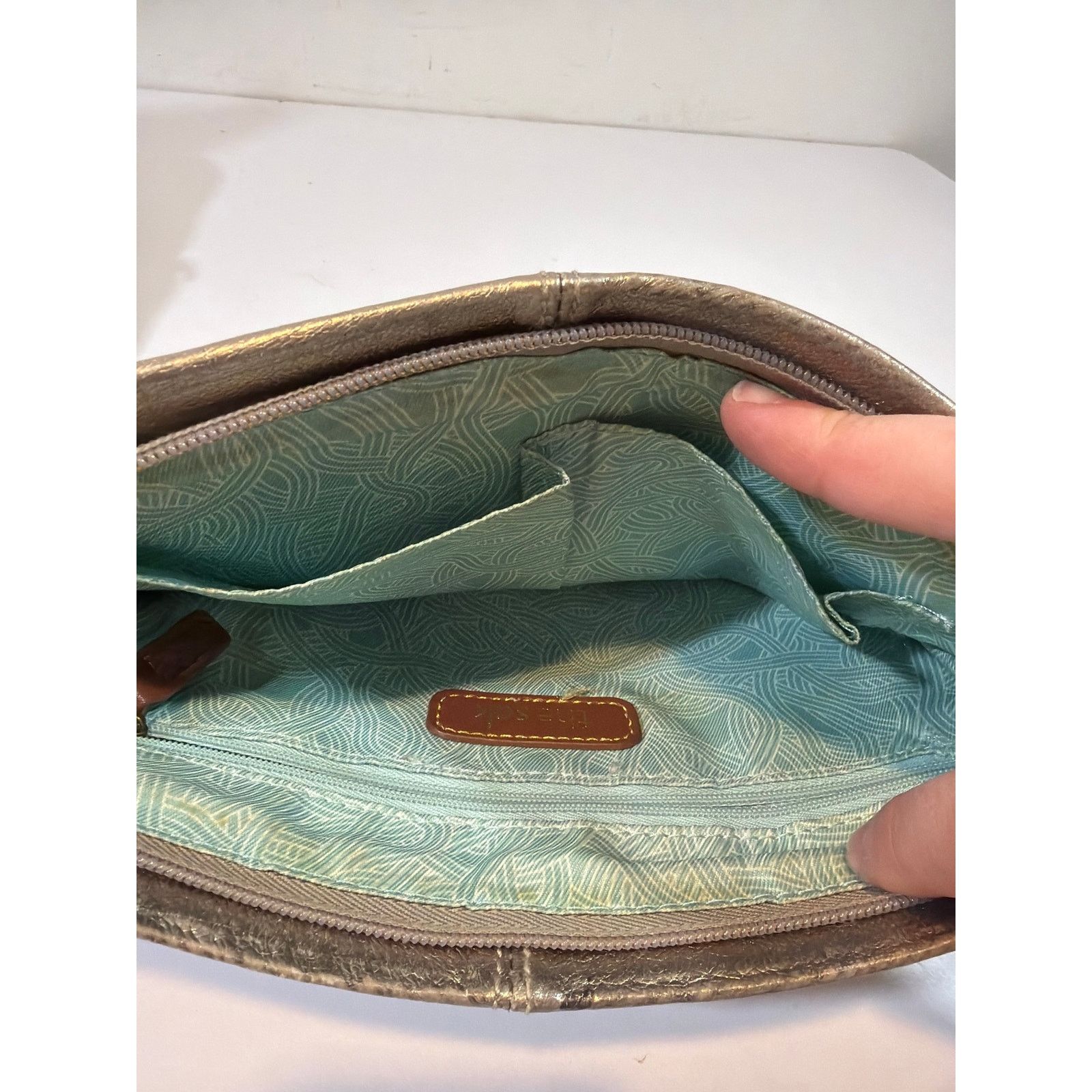 The Sak The SAK Iris Demi Clutch Metallic silver Crossbody Purse Size ONE SIZE - 5 Thumbnail