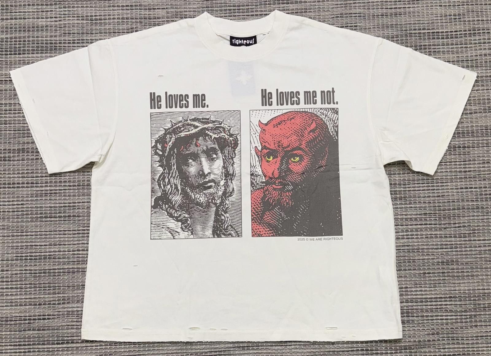 Other We Are Righteous He Loves Me Vintage Tee Size US M / EU 48-50 / 2 - 1 Thumbnail