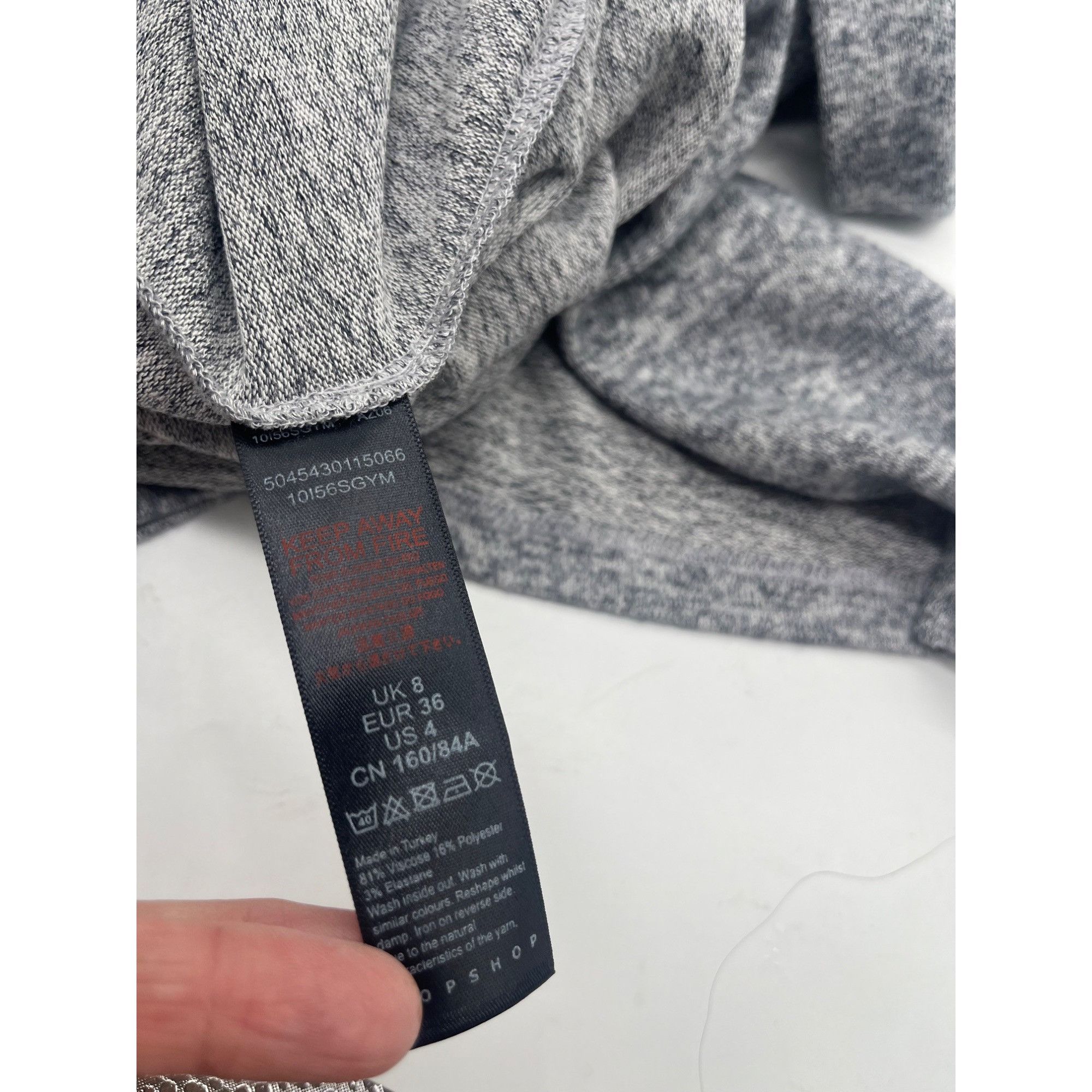 Topshop Topshop Long Sleeve Knit Midi Dress In Grey, US 4 Size S / US 4 / IT 40 - 10 Thumbnail