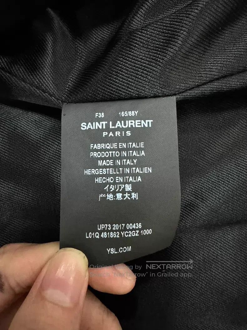 Saint Laurent Paris Saint Laurent Paris Cracked Oil Cowhide Multi-Zip L01 Leat Size XS / US 0-2 / IT 36-38 - 6 Thumbnail