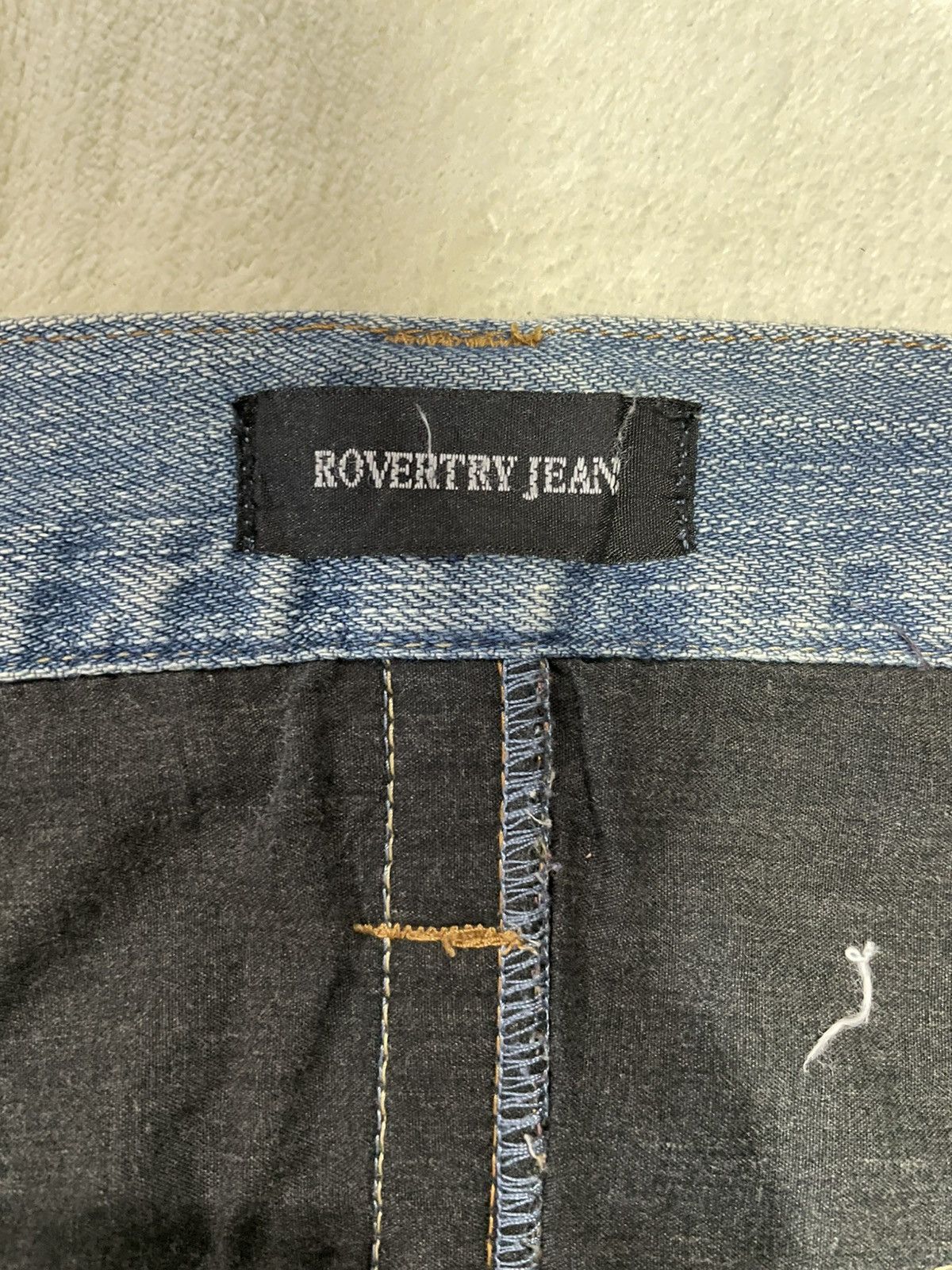 Japanese Brand Vintage Rovertry Mudwash Faded Distress Denim Jeans Size US 31 - 7 Thumbnail