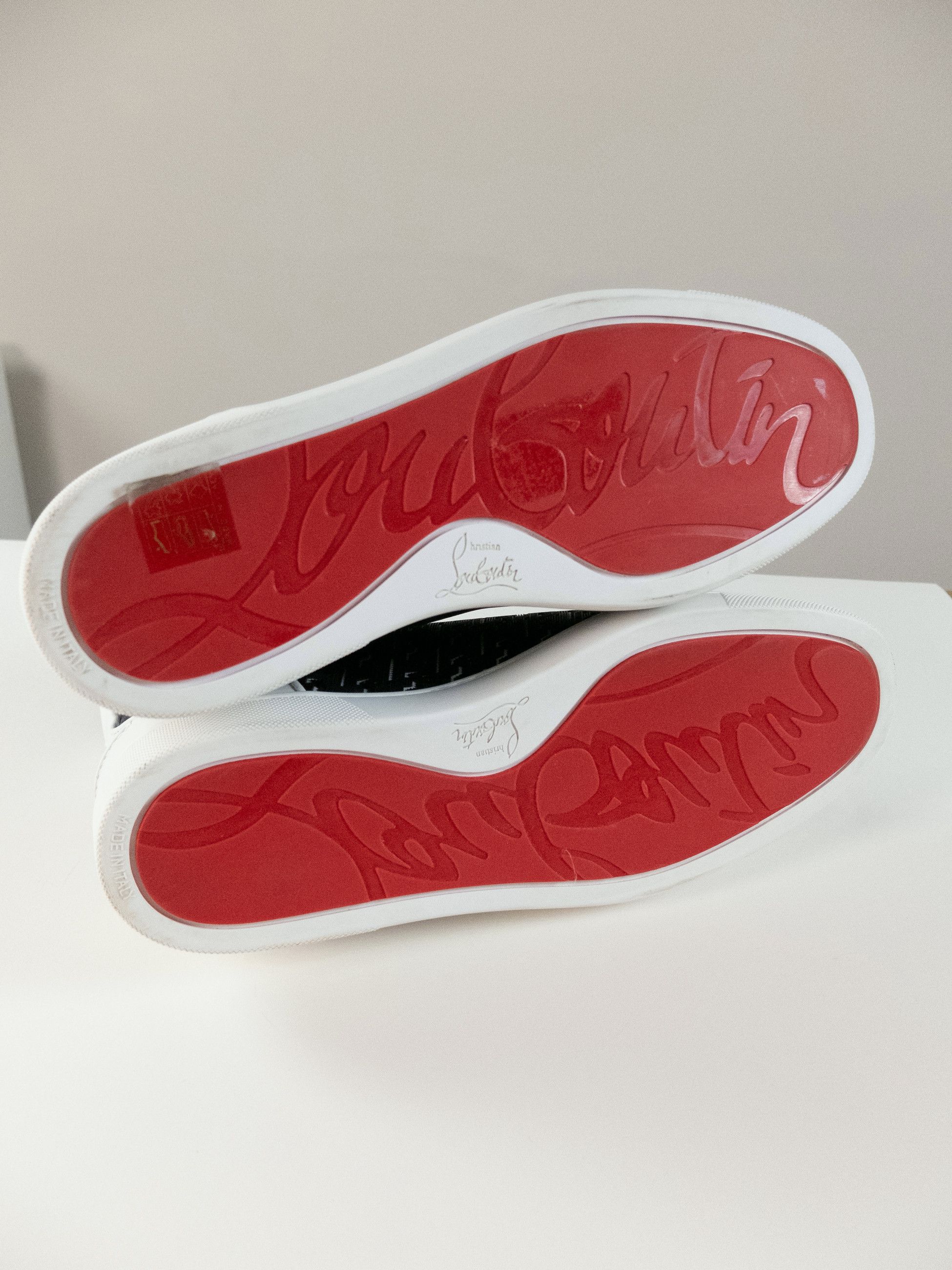 Christian Louboutin CHRISTIAN LOUBOUTIN Louis Orlato white leather sneakers 10 Size US 10 / EU 43 - 8 Thumbnail