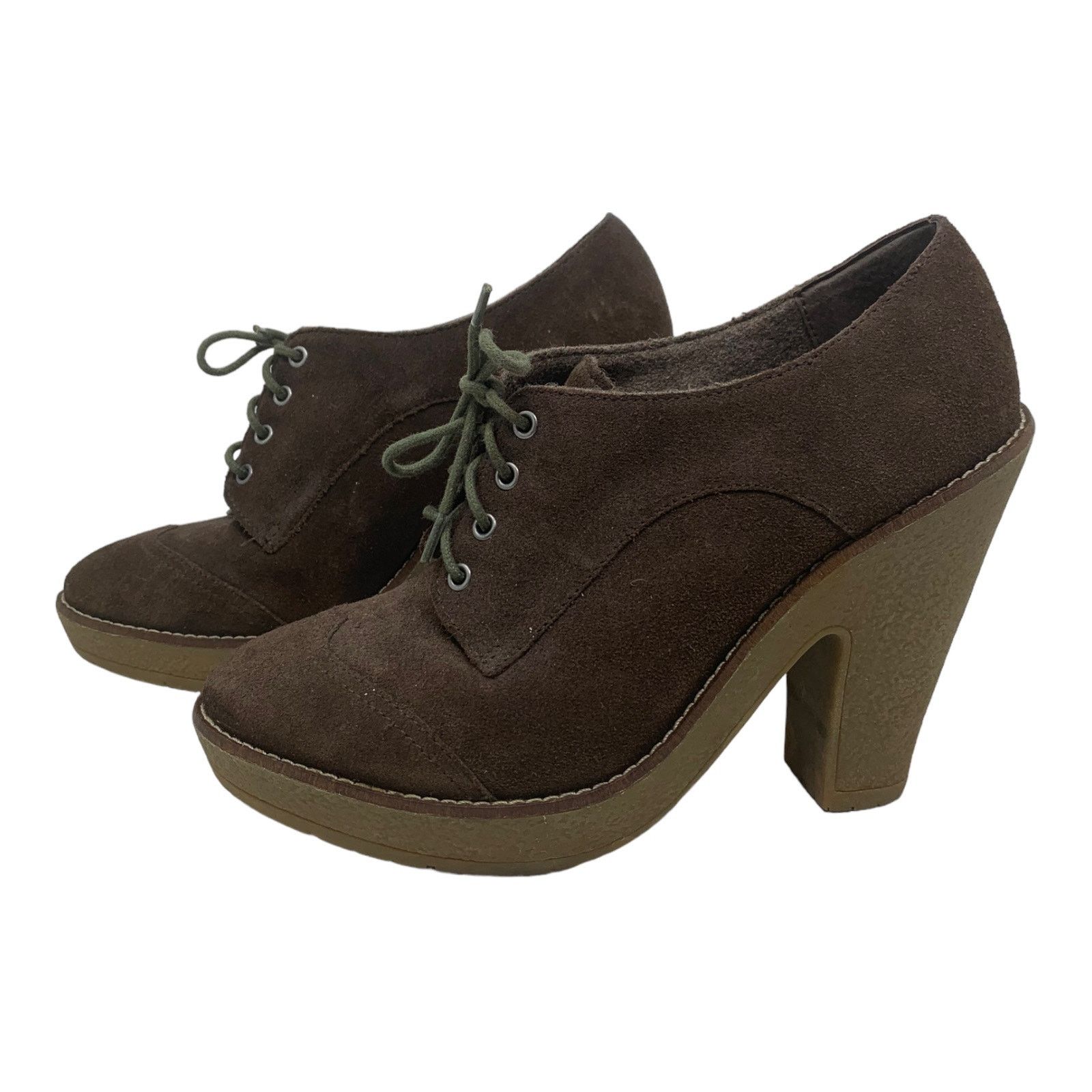 Sam Edelman Sam Edelman Suede Lace-Up High Heel Oxford Pump 7.5 M Size US 7.5 / IT 37.5 - 8 Thumbnail