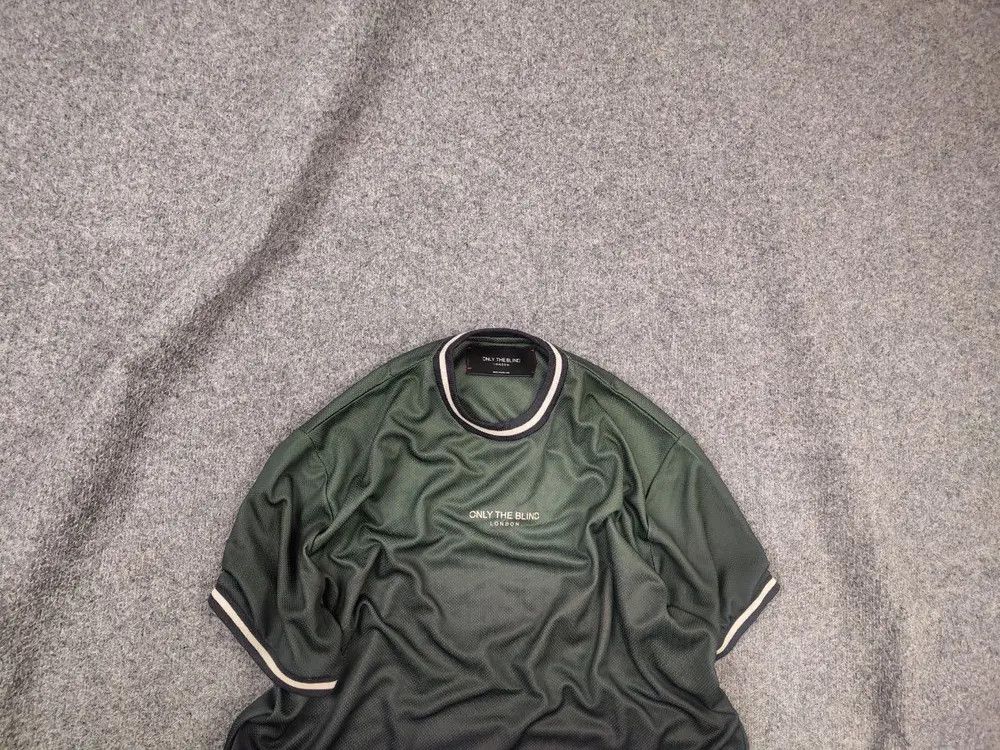 Only The Blind London Green Gradient Logo Short Sleeve Shirt, Men's