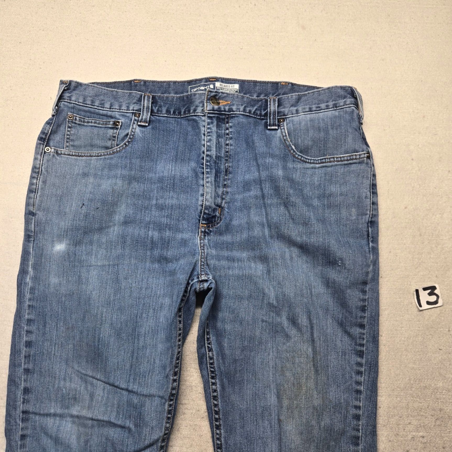 Carhartt Carhartt Relaxed Fit Blue Jeans Adult Men's 38W x 34L Denim Casual Pants Size US 38 / EU 54 - 2 Thumbnail