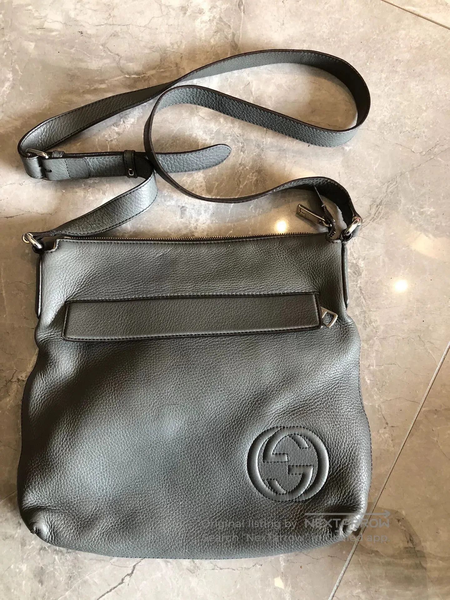 Gucci Gucci Men's Classic Logo Leather Shoulder Bag. Size ONE SIZE - 1 Thumbnail