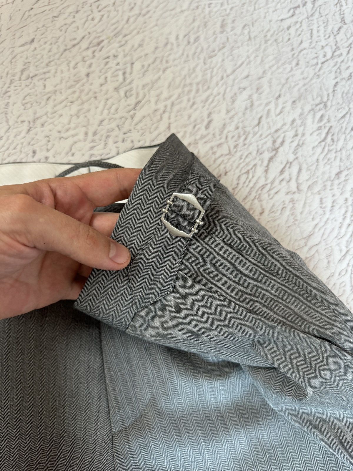 Suitsupply Suitsupply SOHO SA grey herringbone wool pants size 36/W30 Size 36R - 8 Thumbnail