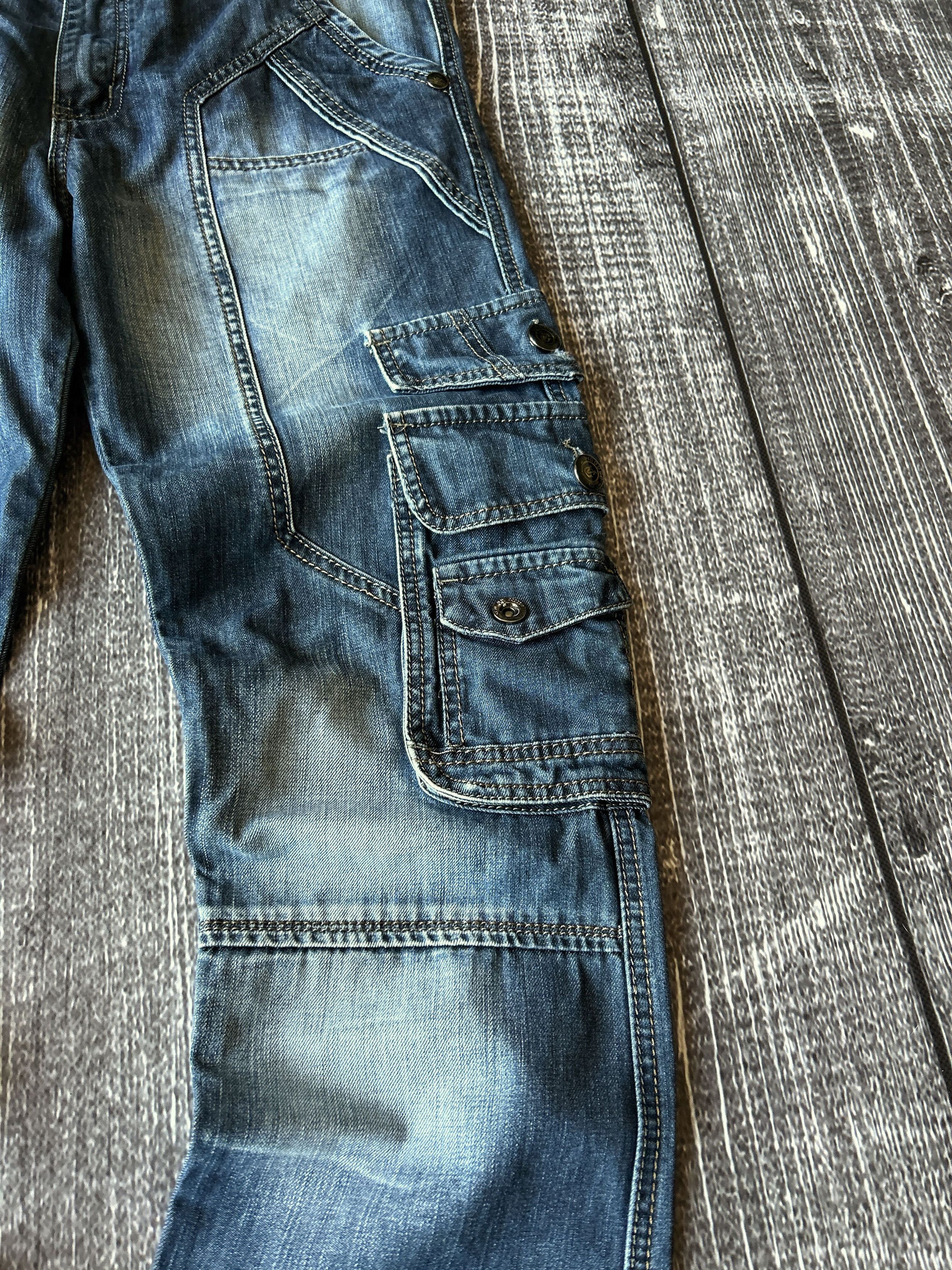 Vintage Vintage Cargo Denim Jeans Multi Pocket Distressed Y2K Skater Size US 32 / EU 48 - 5 Thumbnail