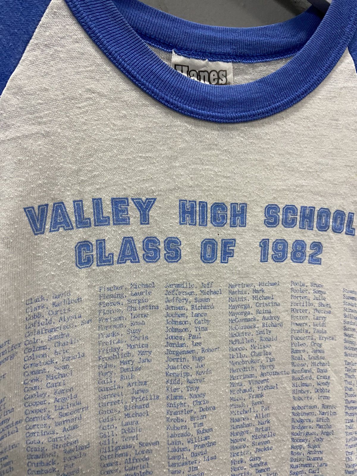 Vintage VINTAGE VALLEY HIGH SCHOOL CLASS OF 1982 3 QUARTER SHIRT Size US M / EU 48-50 / 2 - 4 Thumbnail