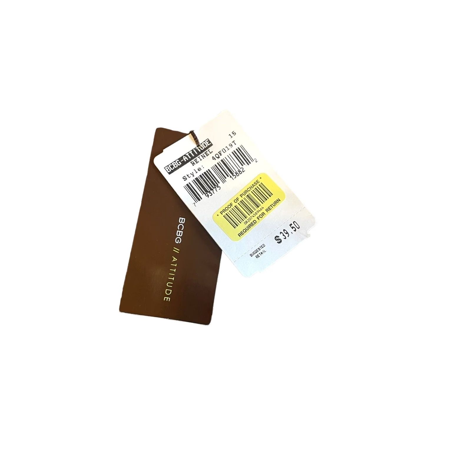 Bcbgmaxazria VINTAGE? No — BCBG ATTITUDE Tie Men Brown Gold Striped 100% Silk Hand Sewn 57"-60" Classic Width Mens Size ONE SIZE - 5 Thumbnail